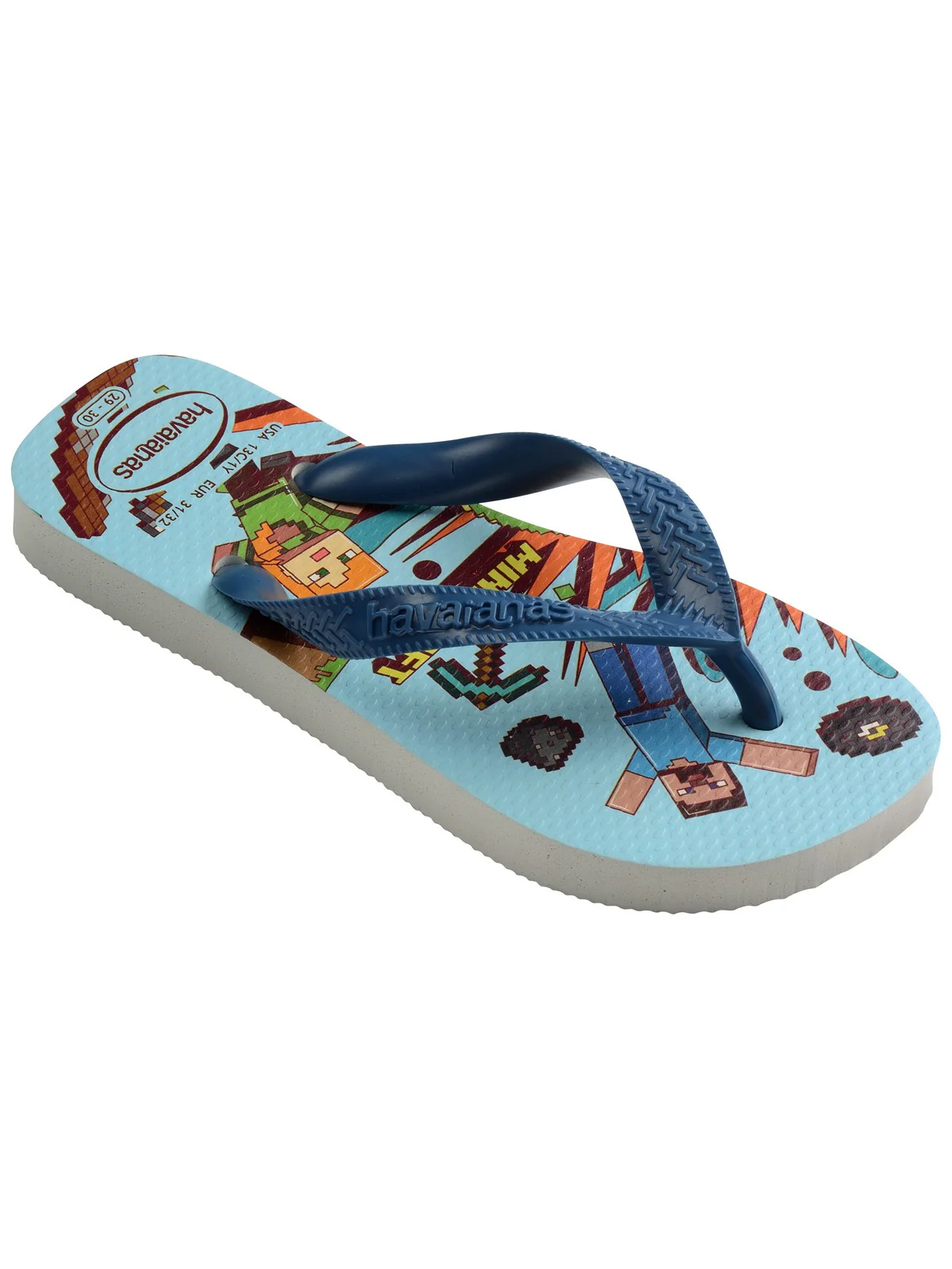 HAVAIANAS Infradito Bambini e ragazzi Hav. Kids minecraft 4145125.3057 Bianco - Image 2