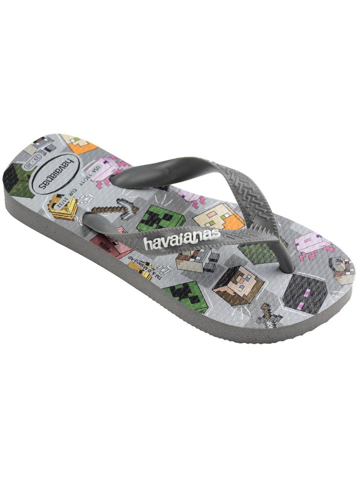 HAVAIANAS Infradito Bambini e ragazzi Hav. Kids minecraft 4145125.5178 Grigio - Image 2