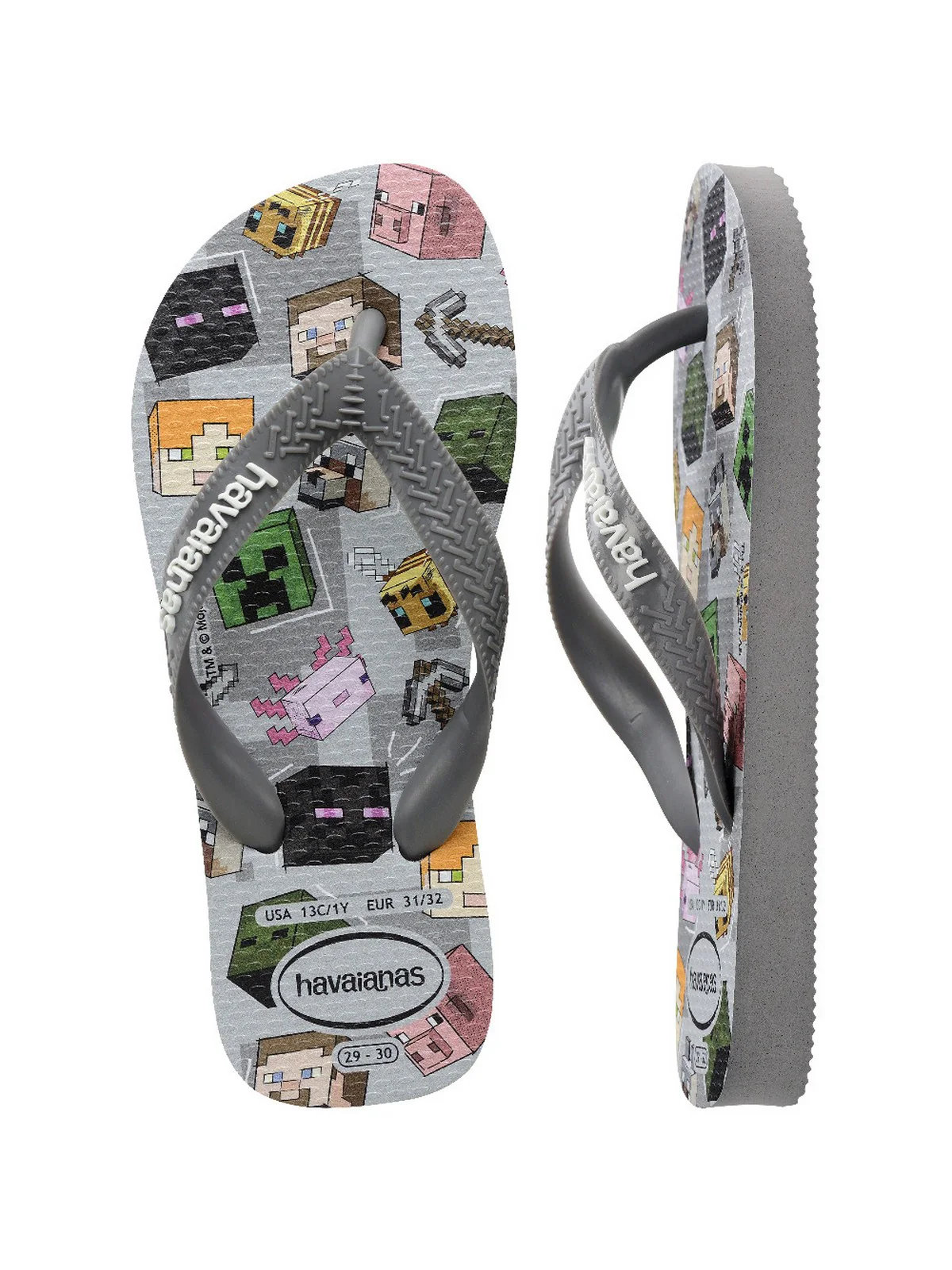 HAVAIANAS Infradito Bambini e ragazzi Hav. Kids minecraft 4145125.5178 Grigio - Image 6