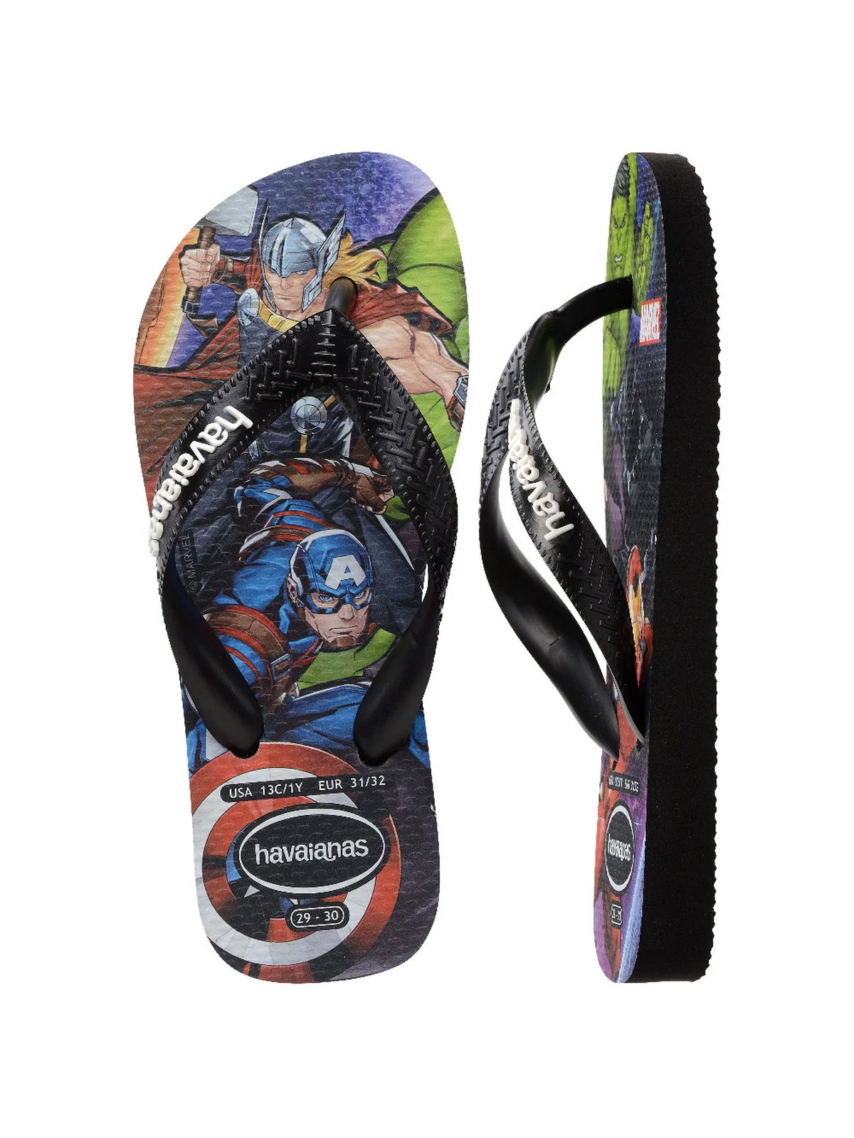 HAVAIANAS Infradito Bambini e ragazzi Hav. Kids top marvel 4148300.0090 Nero - Image 2