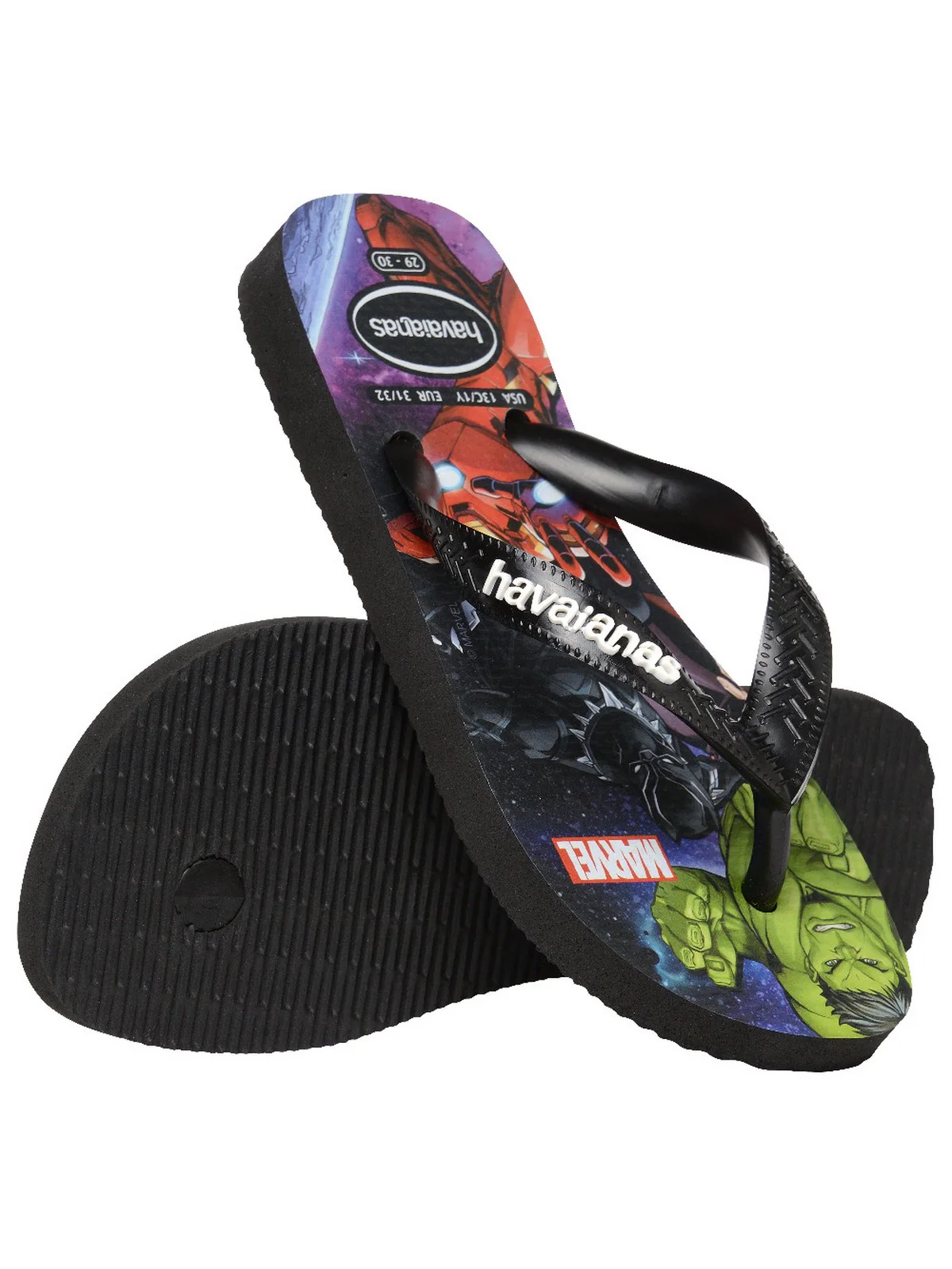 HAVAIANAS Infradito Bambini e ragazzi Hav. Kids top marvel 4148300.0090 Nero - Image 3