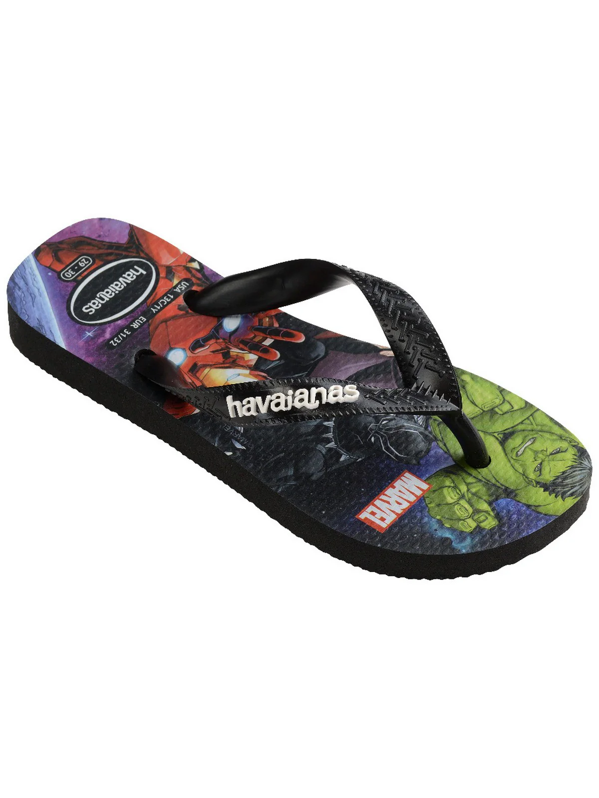 HAVAIANAS Infradito Bambini e ragazzi Hav. Kids top marvel 4148300.0090 Nero - Image 4