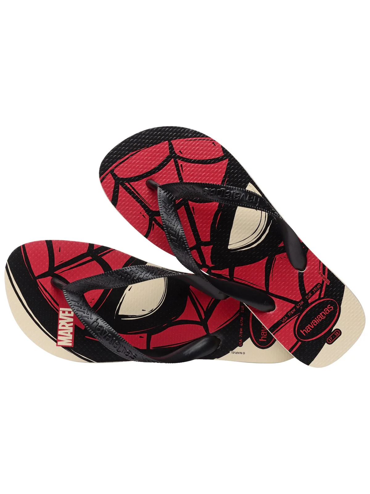 HAVAIANAS Infradito Bambini e ragazzi Hav. Top Marvel Logomania 4146953.0121 Beige - Image 4