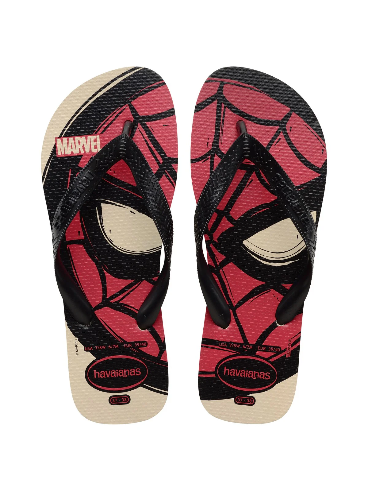 HAVAIANAS Infradito Bambini e ragazzi Hav. Top Marvel Logomania 4146953.0121 Beige - Image 5