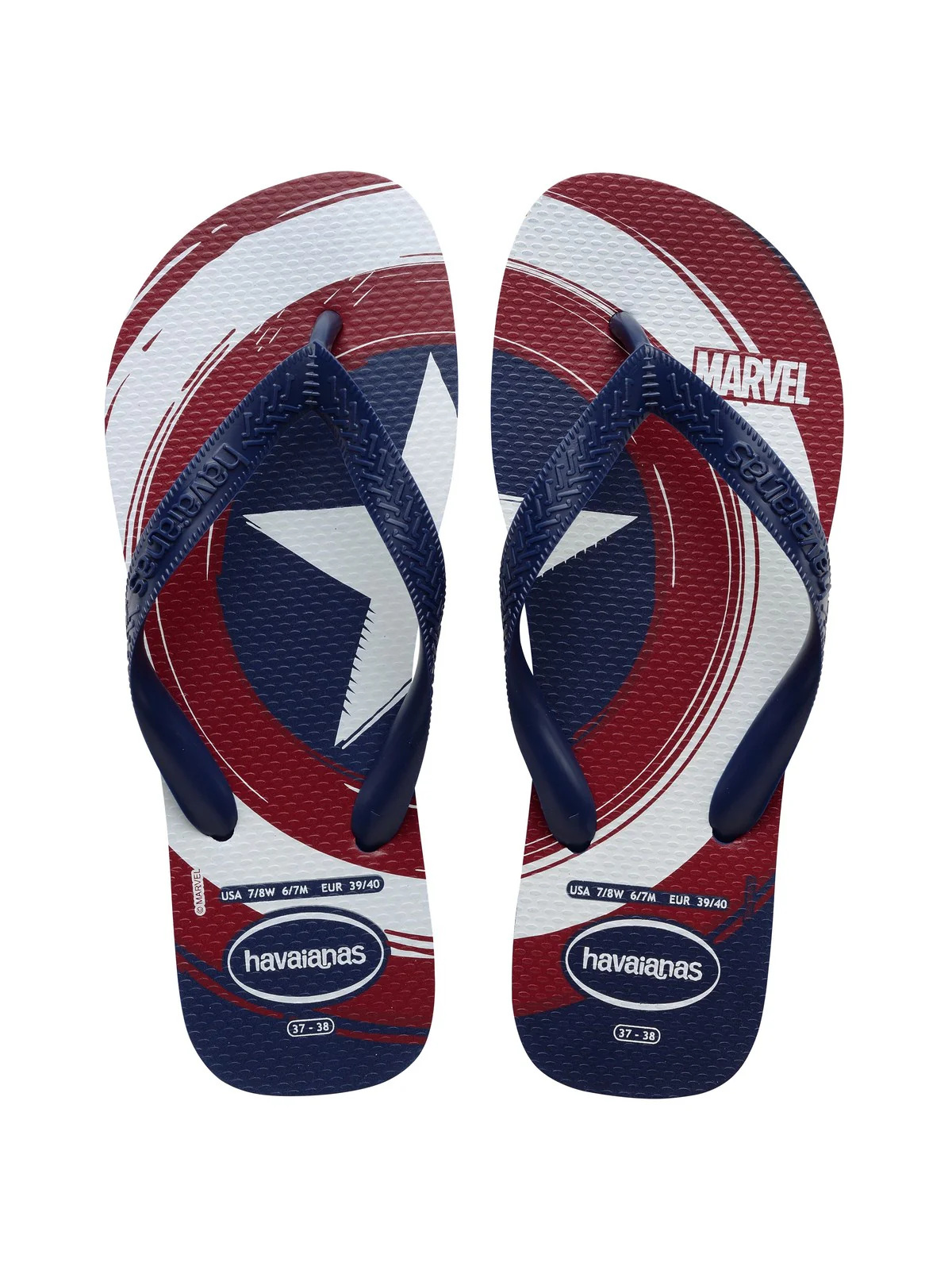 HAVAIANAS Infradito Bambini e ragazzi Hav. Top Marvel Logomania 4146953.4368 Blu - Image 6