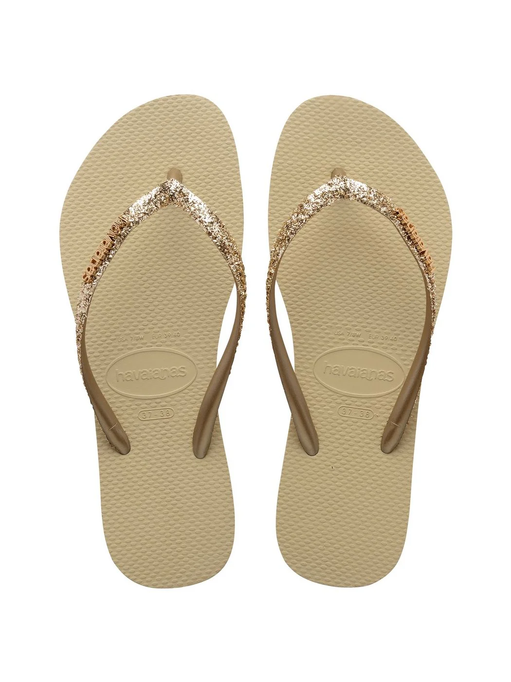 HAVAIANAS Infradito Donna Hav. Slim Glitter II 4146975.0154 Beige - Image 5