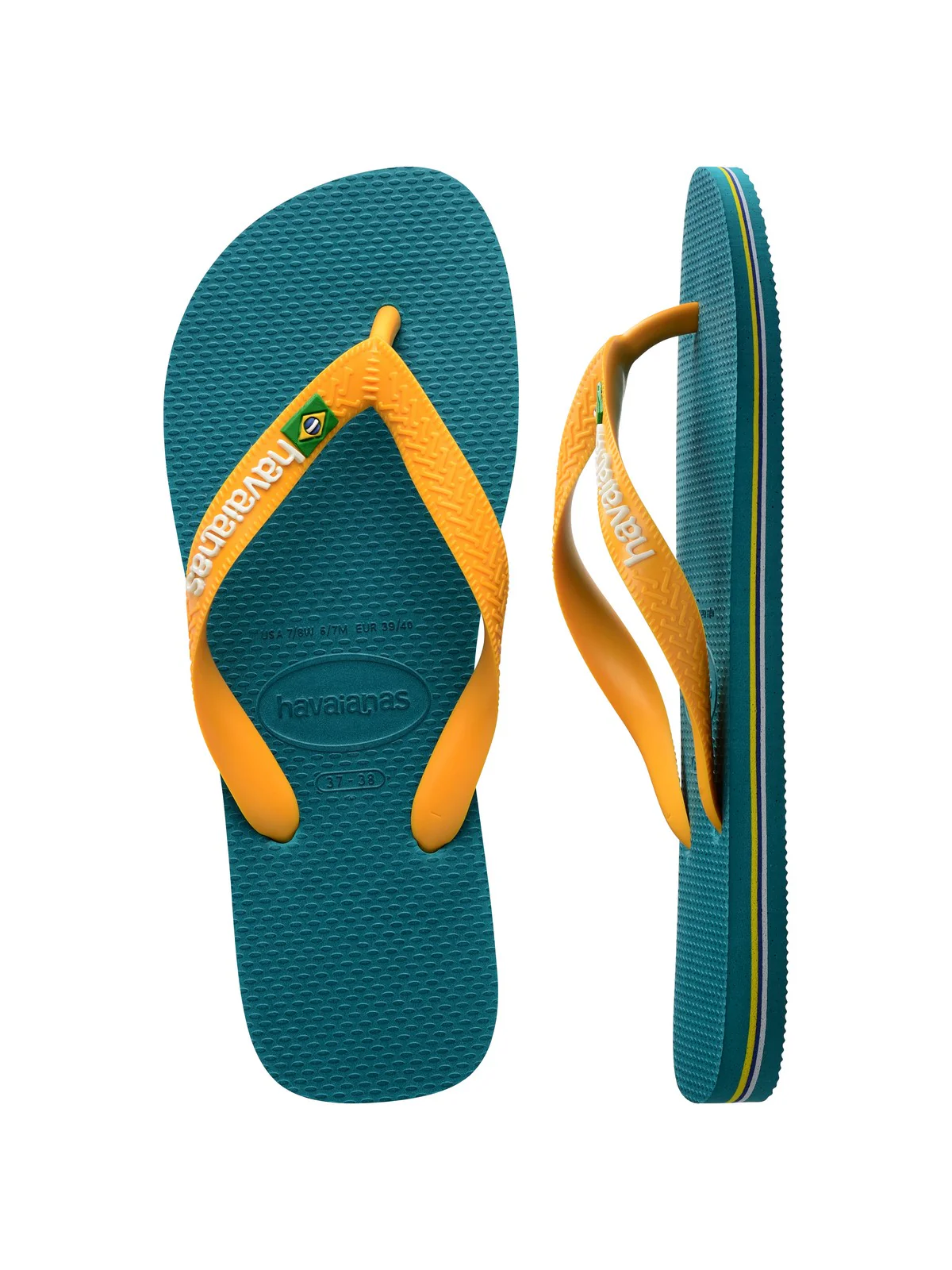 HAVAIANAS Infradito Donna Hav. Brasil logo 4110850.1832 Verde - Image 6