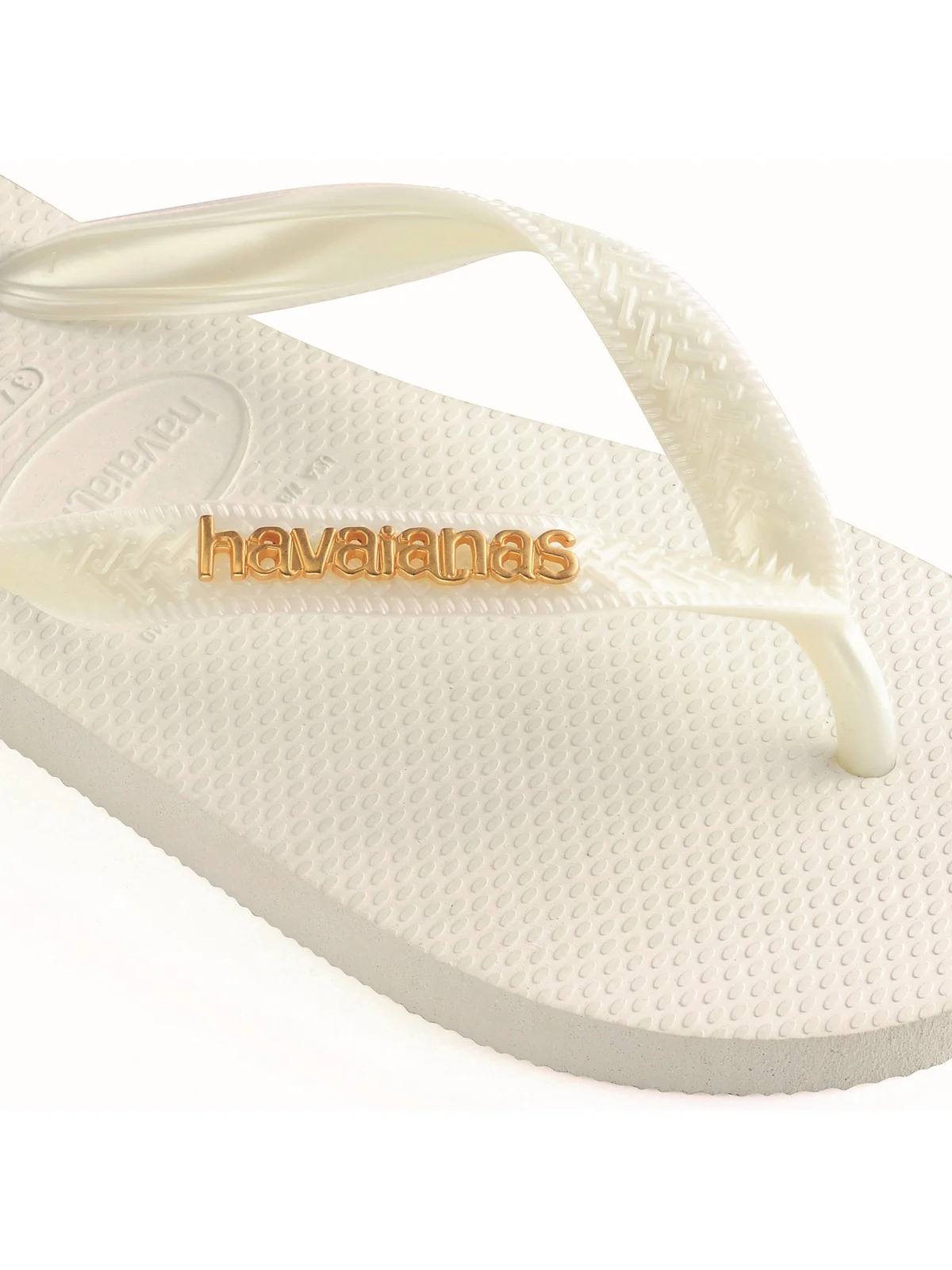 HAVAIANAS Infradito Donna Hav. Logo metallic 4127244.0001 Bianco - Image 5