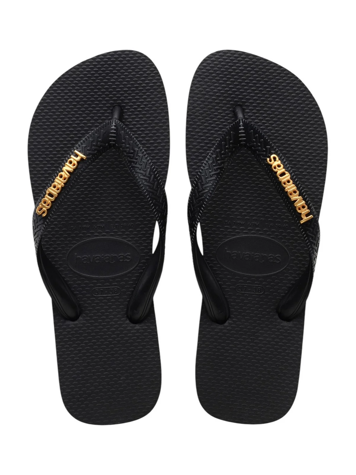 HAVAIANAS Infradito Donna Hav. Logo metallic 4127244.1069 Nero