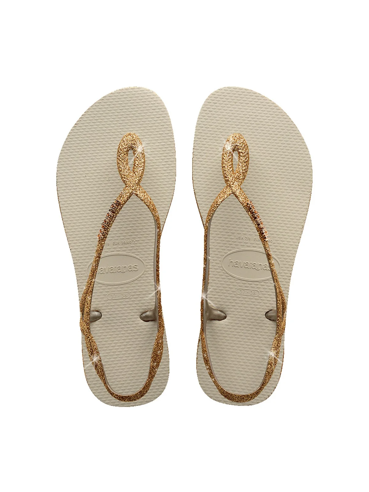 HAVAIANAS Infradito Donna Hav. Luna Sparkle 4148065.0121 Beige - Image 7