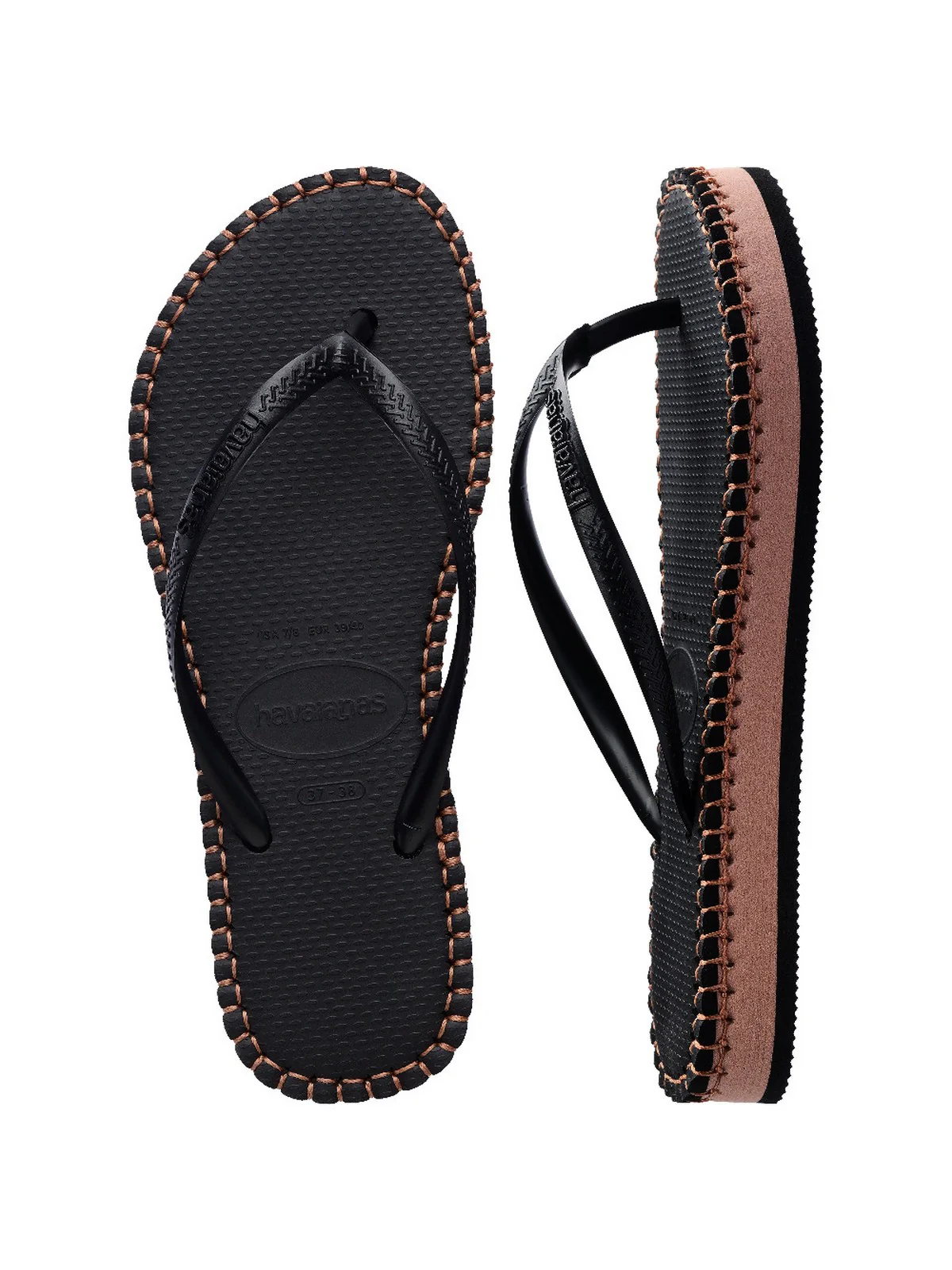 HAVAIANAS Infradito Donna Hav. Slim flatform loop 4149928.0090 Nero - Image 6