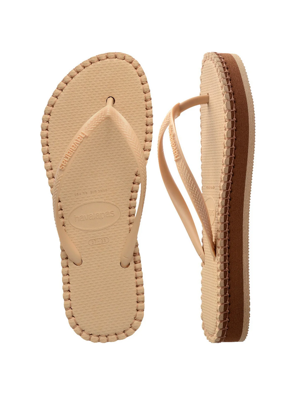 HAVAIANAS Infradito Donna Hav. Slim flatform loop 4149928.8858 Oro - Image 6