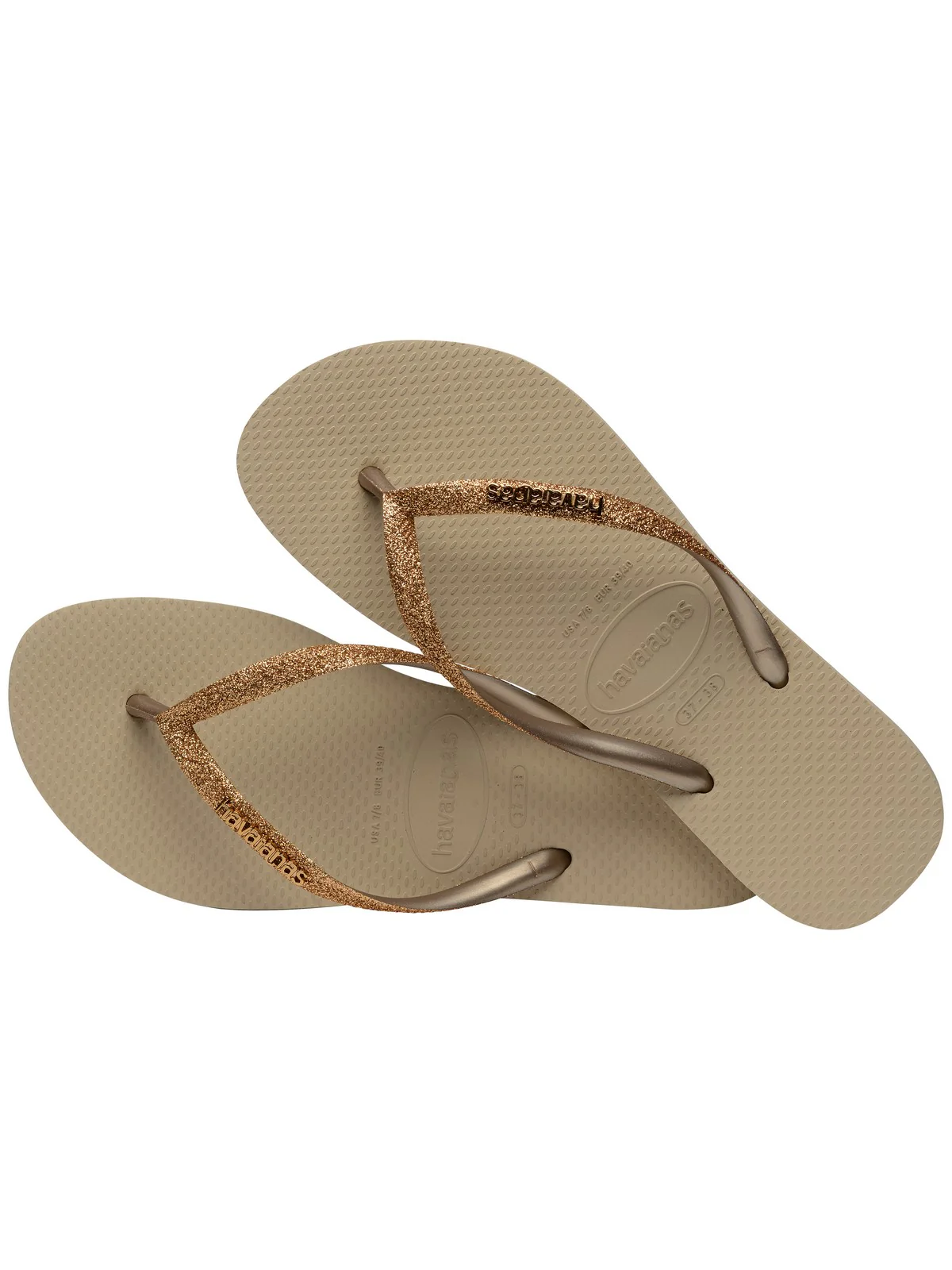 HAVAIANAS Infradito Bambine e ragazze Hav. Slim Glitter II 4146975.9177 SAND/GOLDEN LIGHT METALICO - Image 4