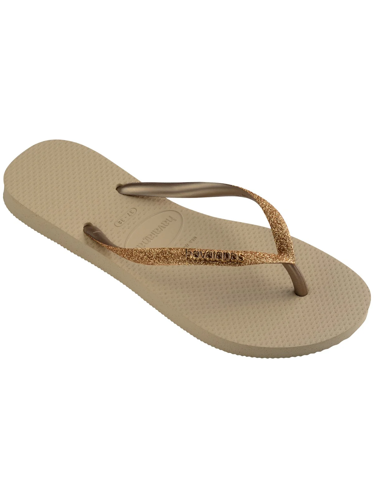 HAVAIANAS Infradito Bambine e ragazze Hav. Slim Glitter II 4146975.9177 SAND/GOLDEN LIGHT METALICO - Image 6