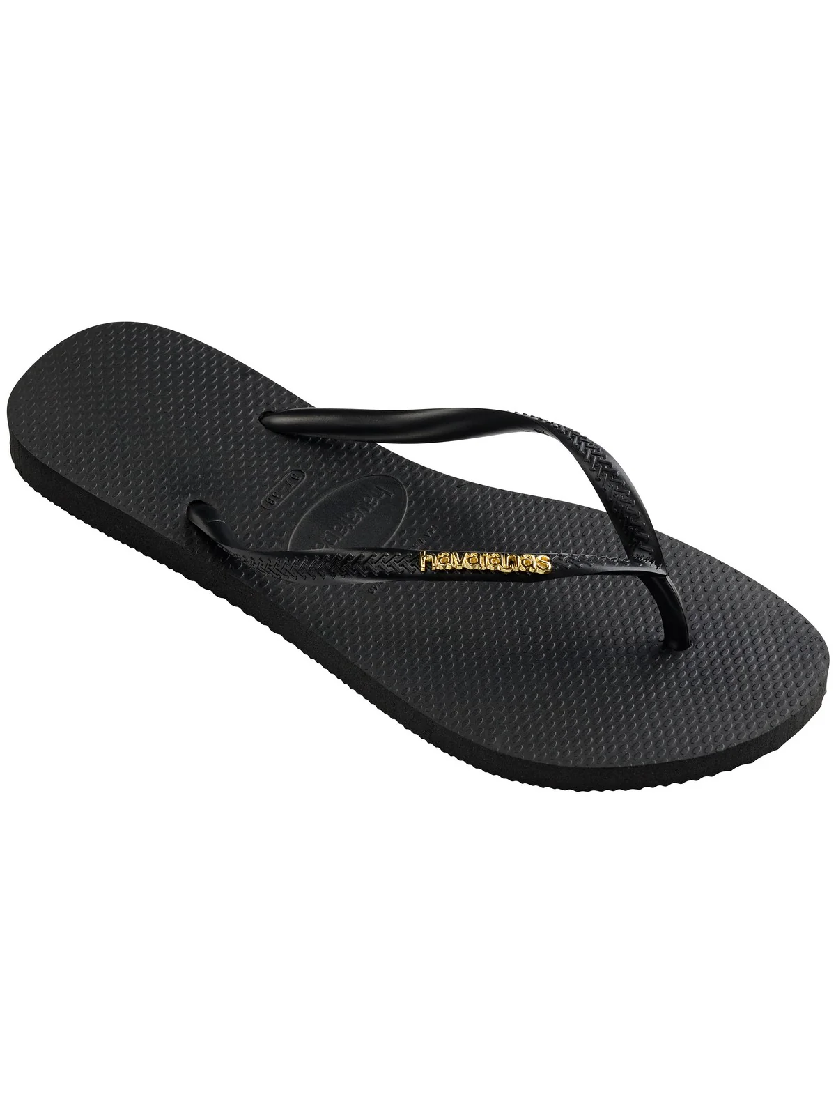 HAVAIANAS Infradito Donna Hav. Slim Logo Metallic 4119875.1924 Nero - Image 2