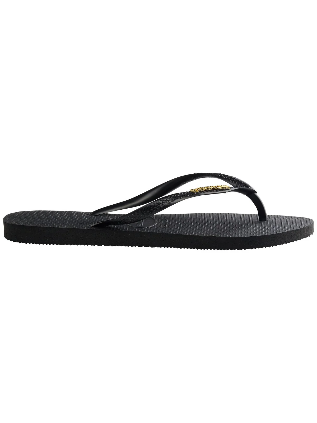 HAVAIANAS Infradito Donna Hav. Slim Logo Metallic 4119875.1924 Nero - Image 3