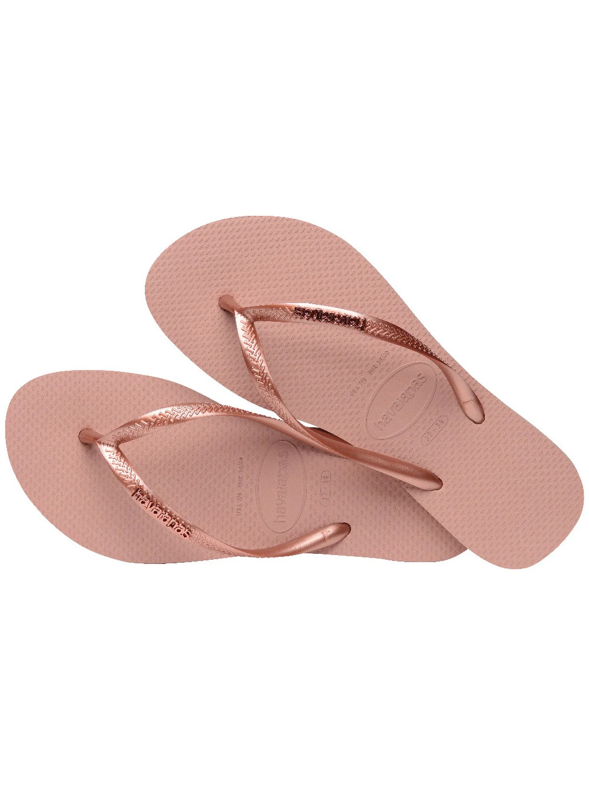 HAVAIANAS Infradito Donna Hav. Slim Logo Metallic 4119875.6459 Rosa - Image 4