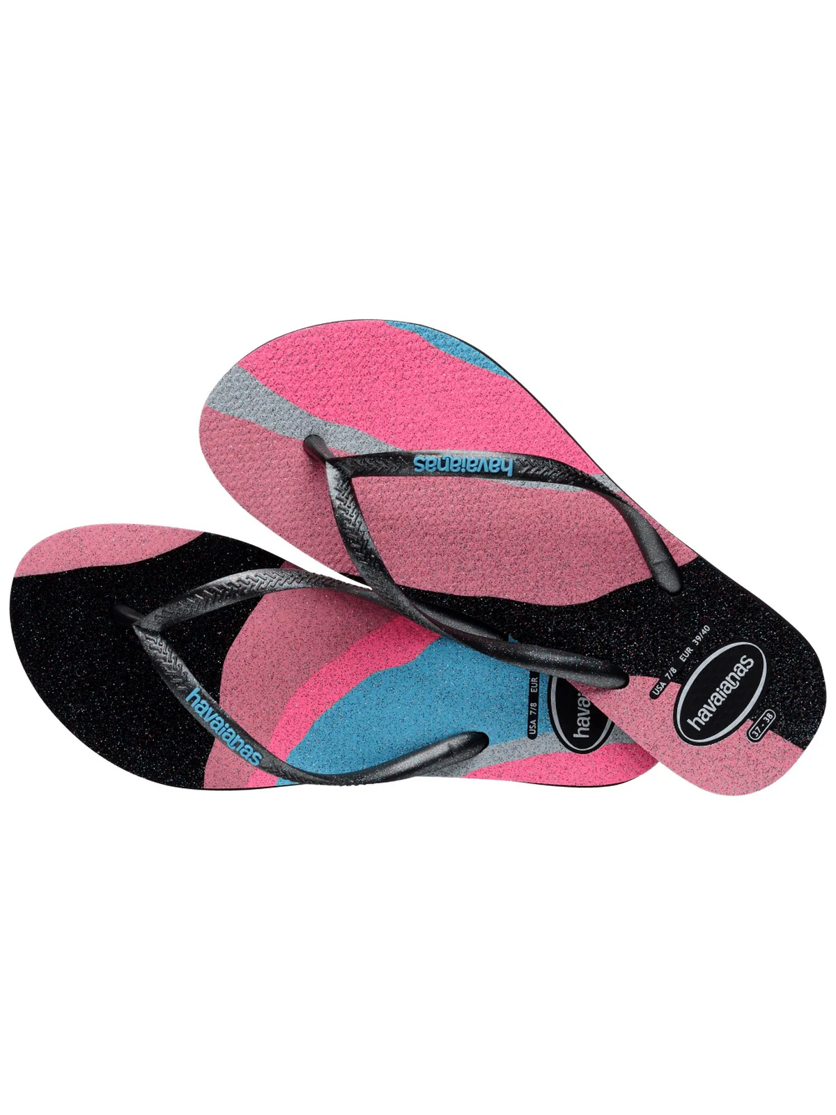 HAVAIANAS Infradito Donna Hav. Slim palette glow 4145766.0090 Nero - Image 6