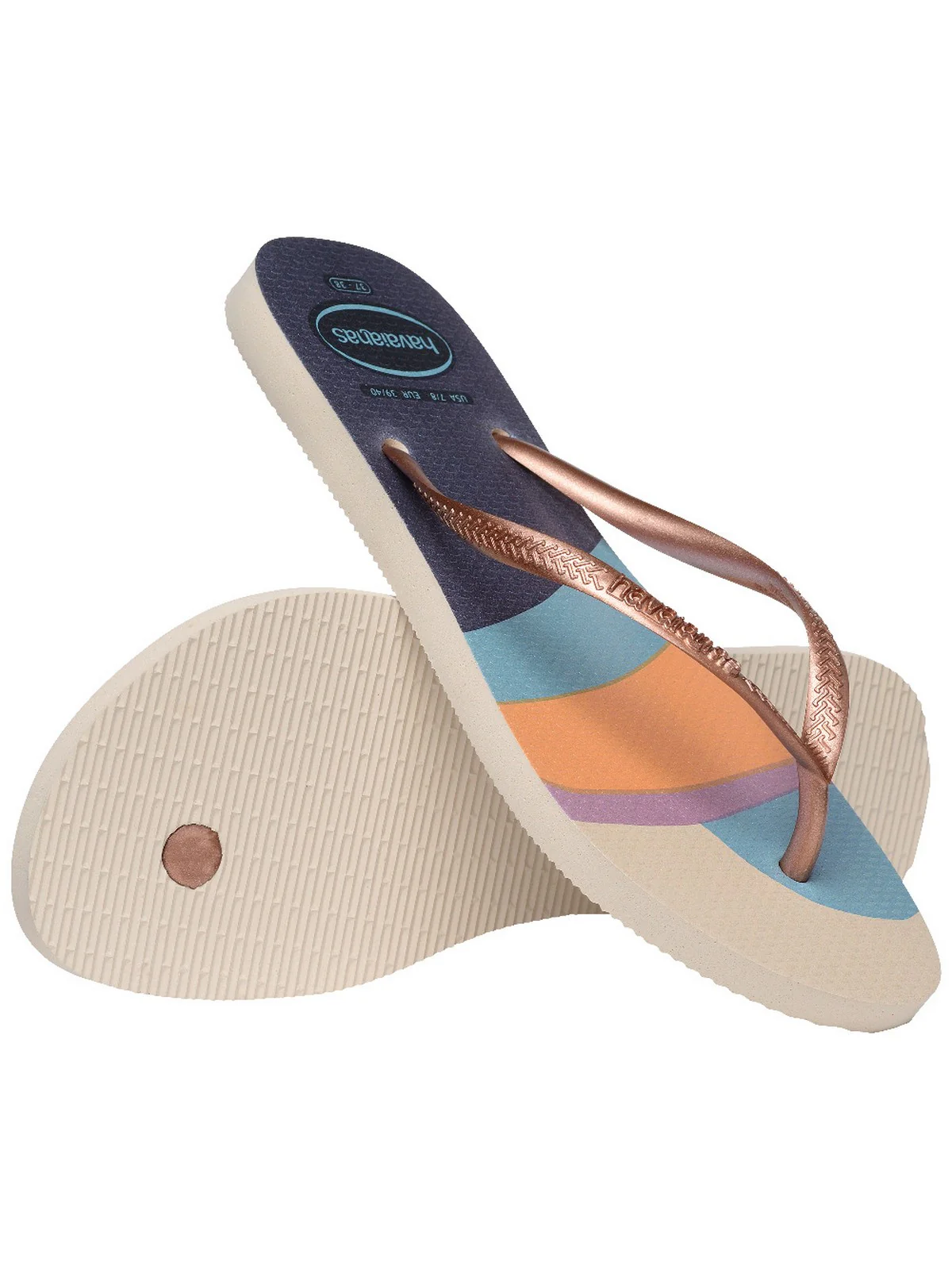 HAVAIANAS Infradito Donna Hav. Slim palette glow 4145766.0121 Beige - Image 6