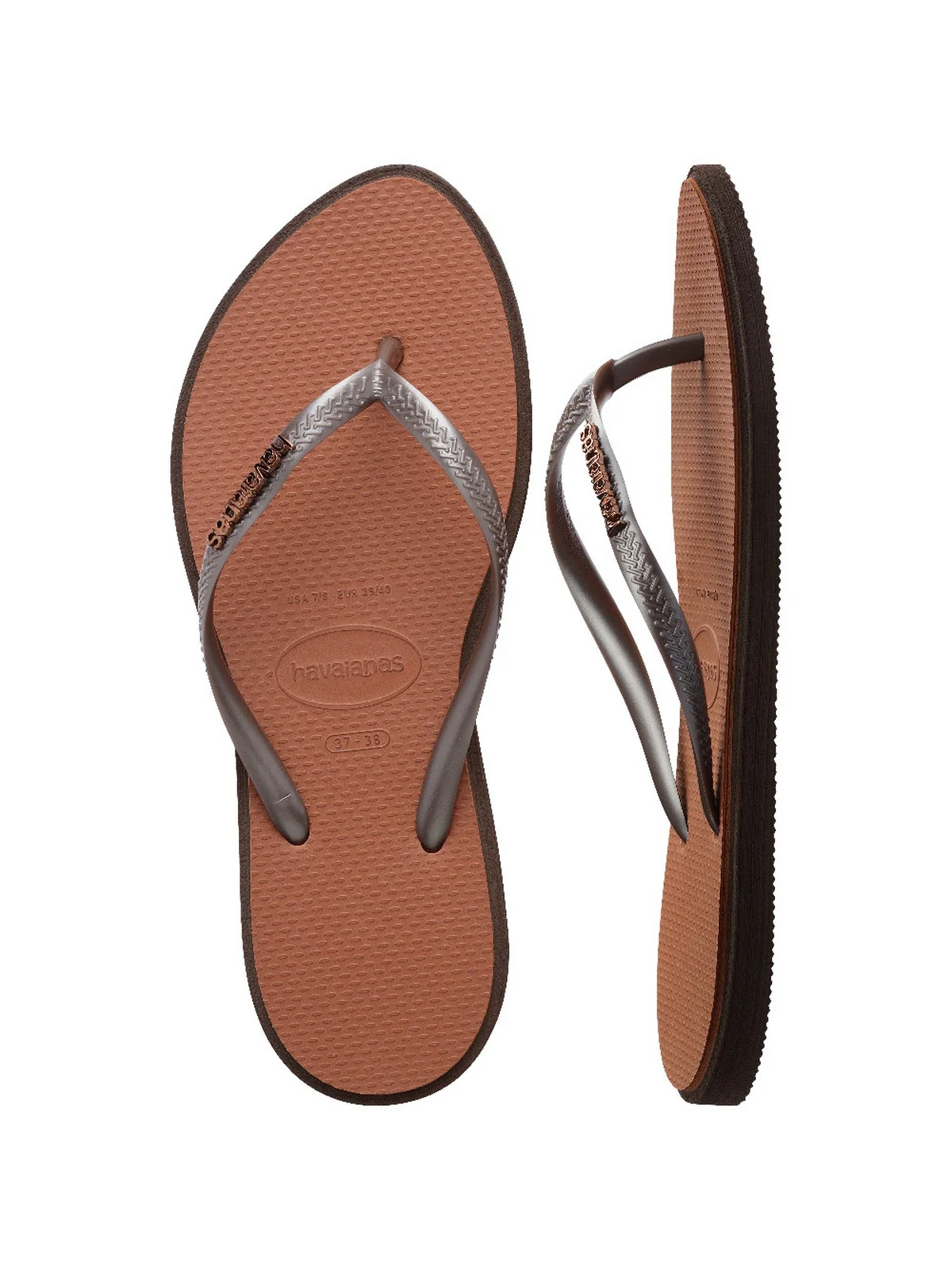 HAVAIANAS Infradito Donna Hav. Slim point 4149584.0727 Marrone - Image 5