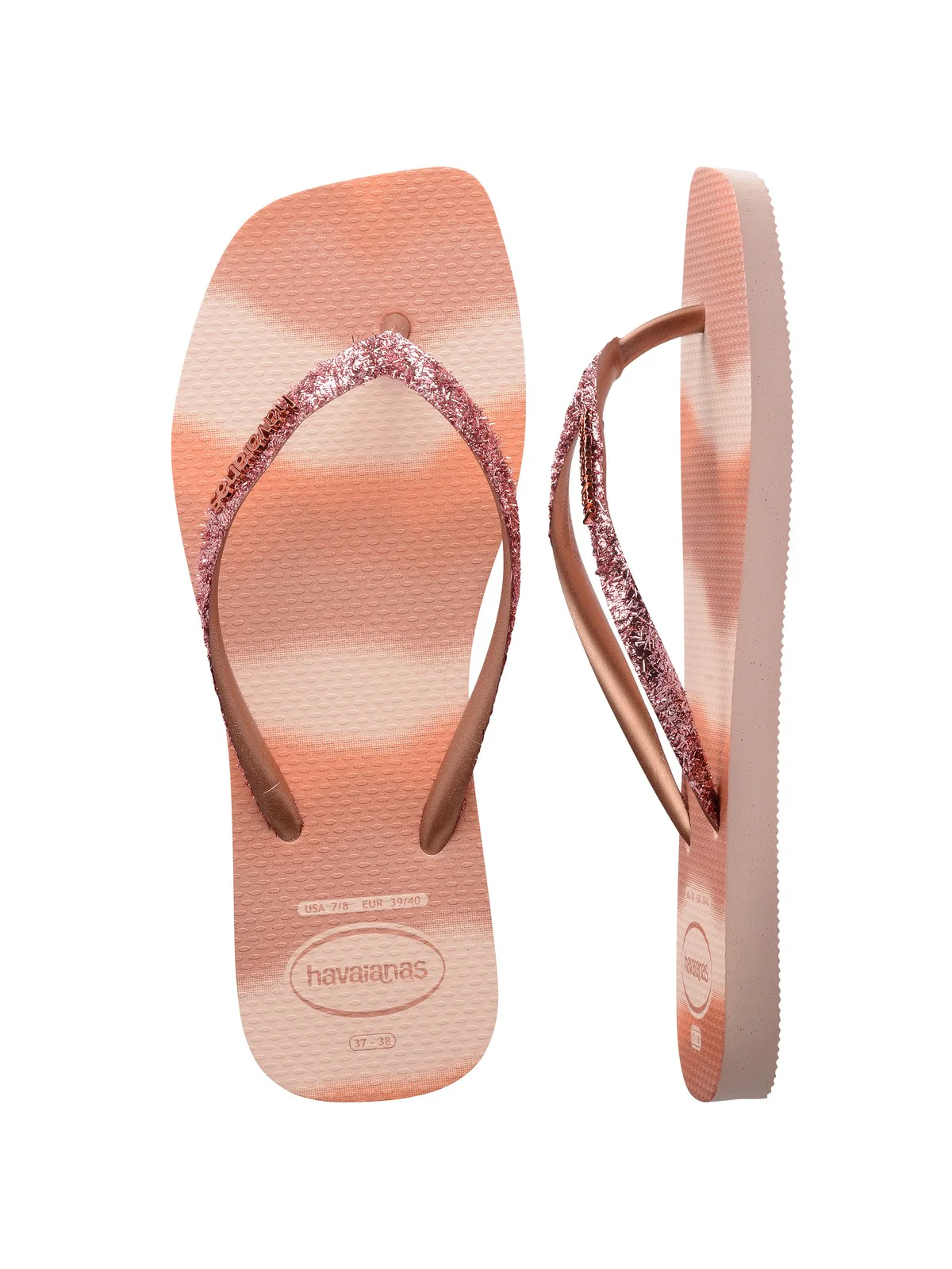 HAVAIANAS Infradito Donna Hav. Slim square glitter party 4149417.0076 Rosa - Image 2