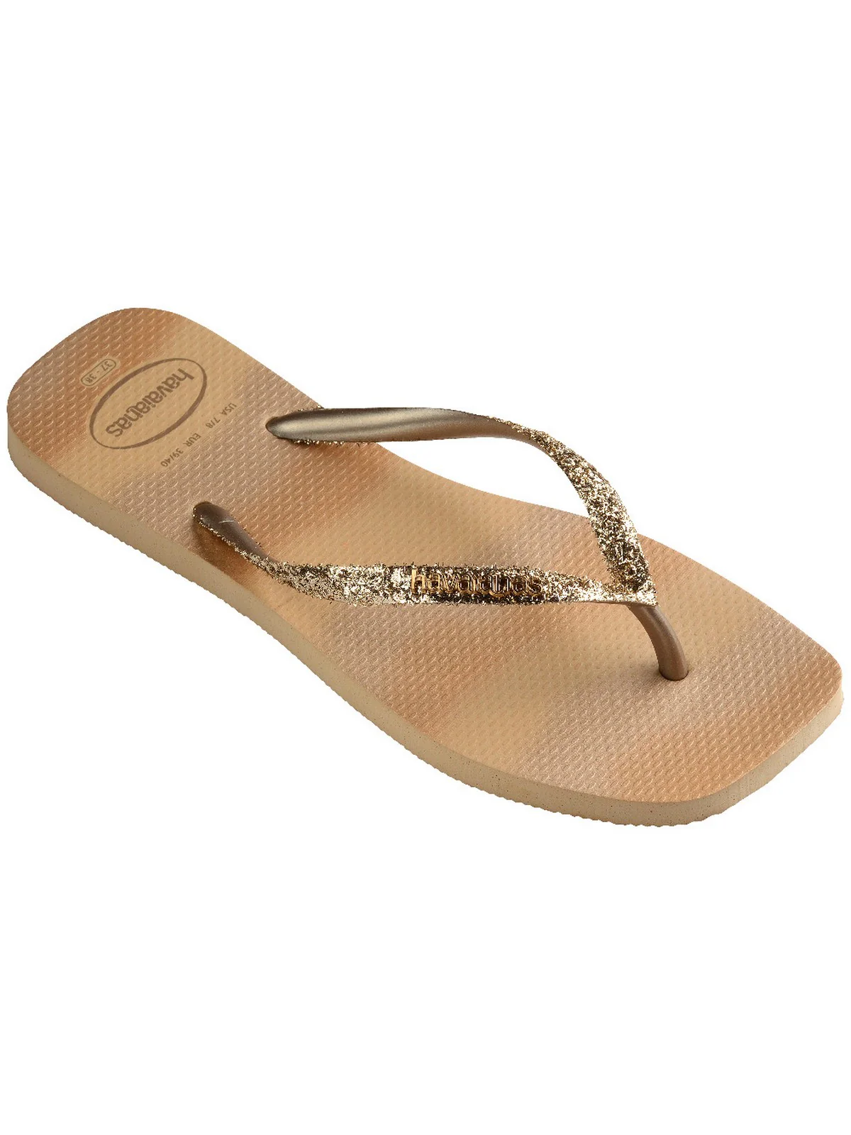 HAVAIANAS Infradito Donna Hav. Slim square glitter party 4149417.0570 Oro - Image 4