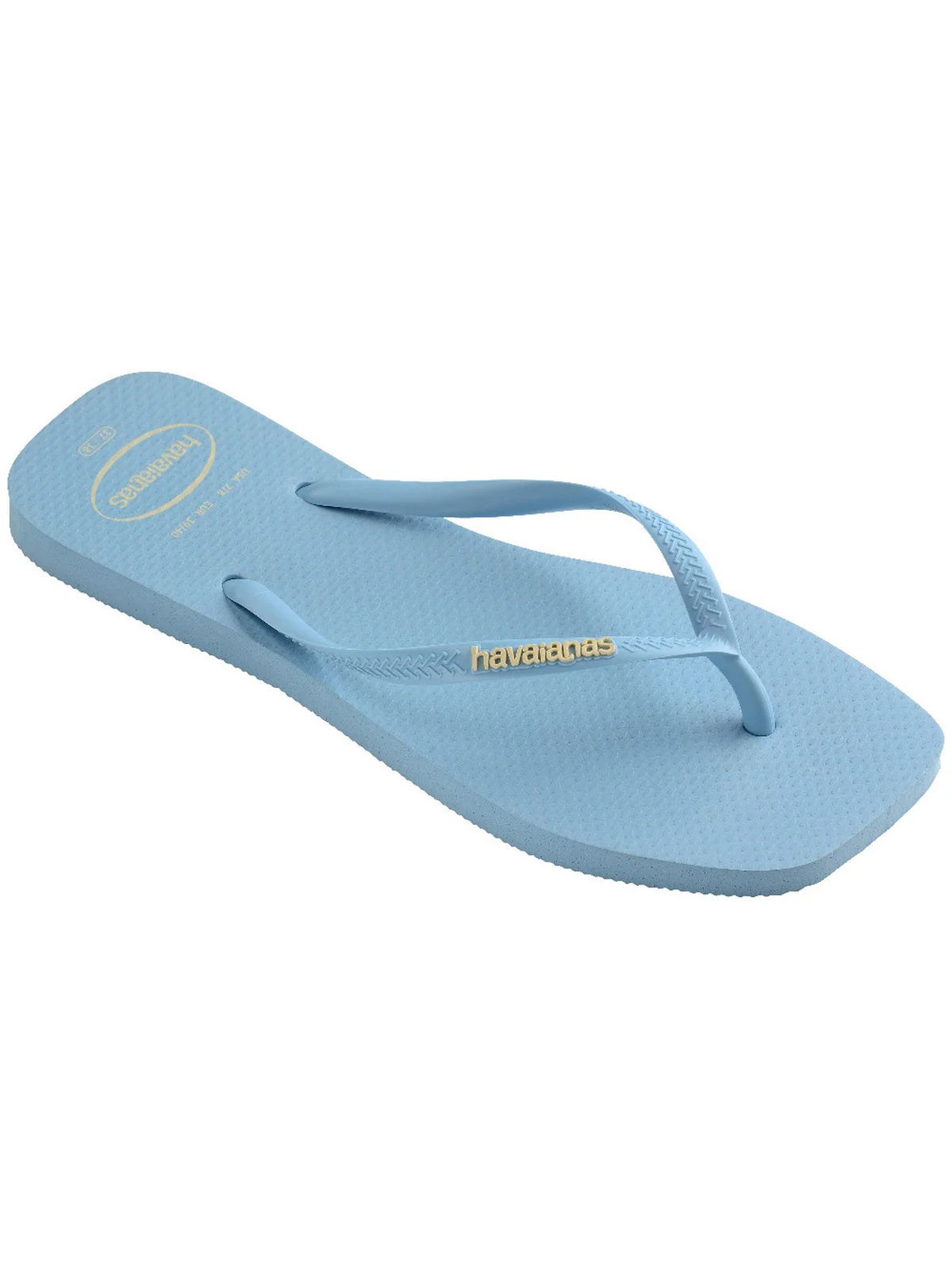 HAVAIANAS Infradito Donna Hav. Slim square logo pop up 4148959.1056 Blu - Image 4