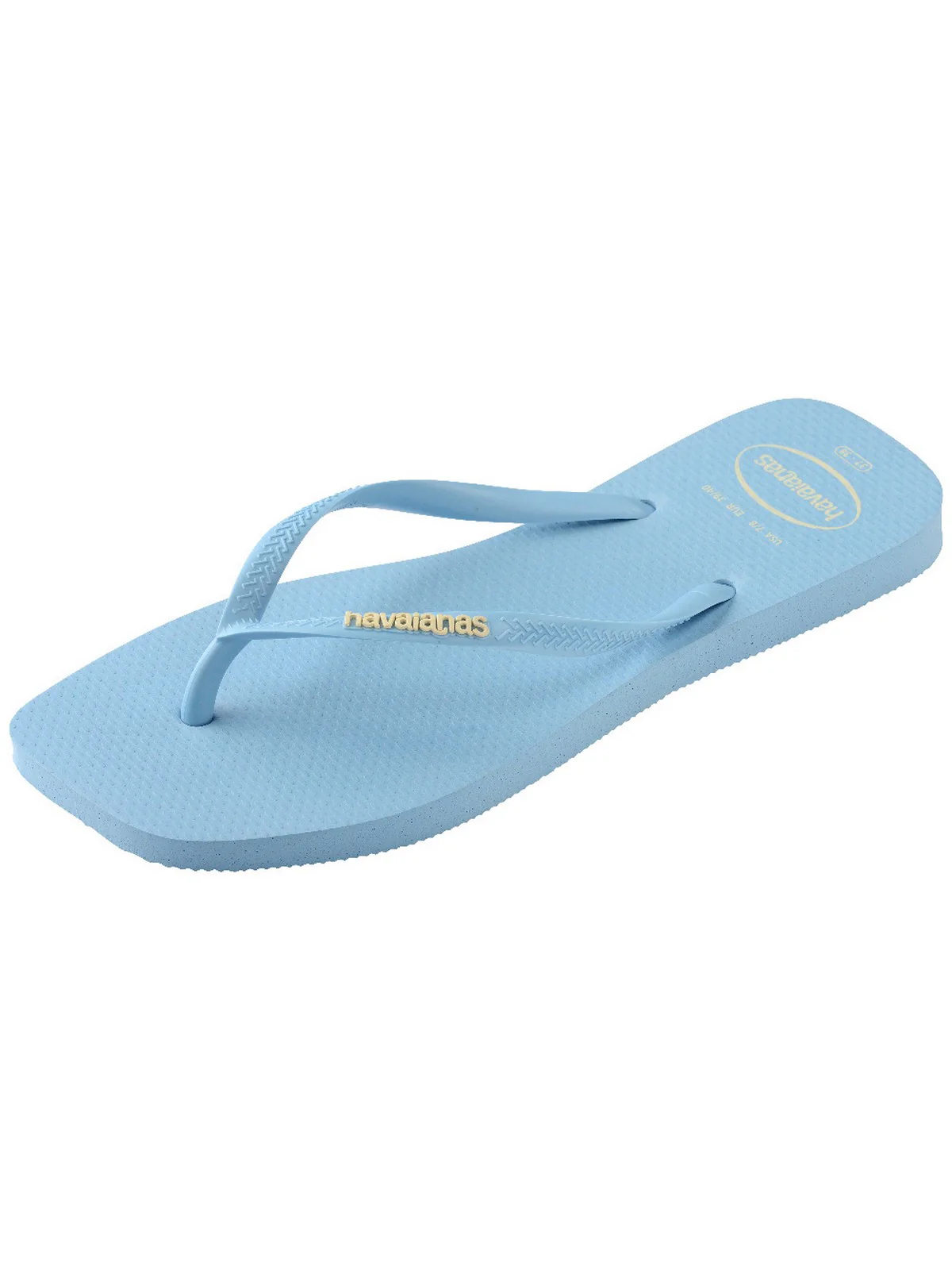 HAVAIANAS Infradito Donna Hav. Slim square logo pop up 4148959.1056 Blu - Image 6