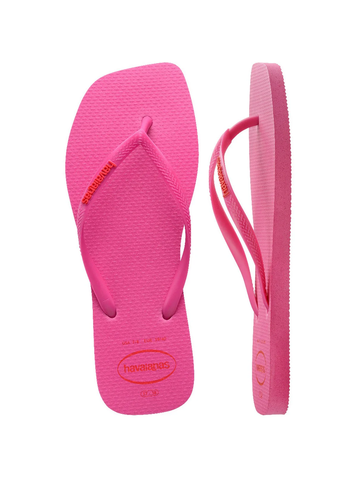 HAVAIANAS Infradito Donna Hav. Slim square logo pop up 4148959.5784 Rosa - Image 2