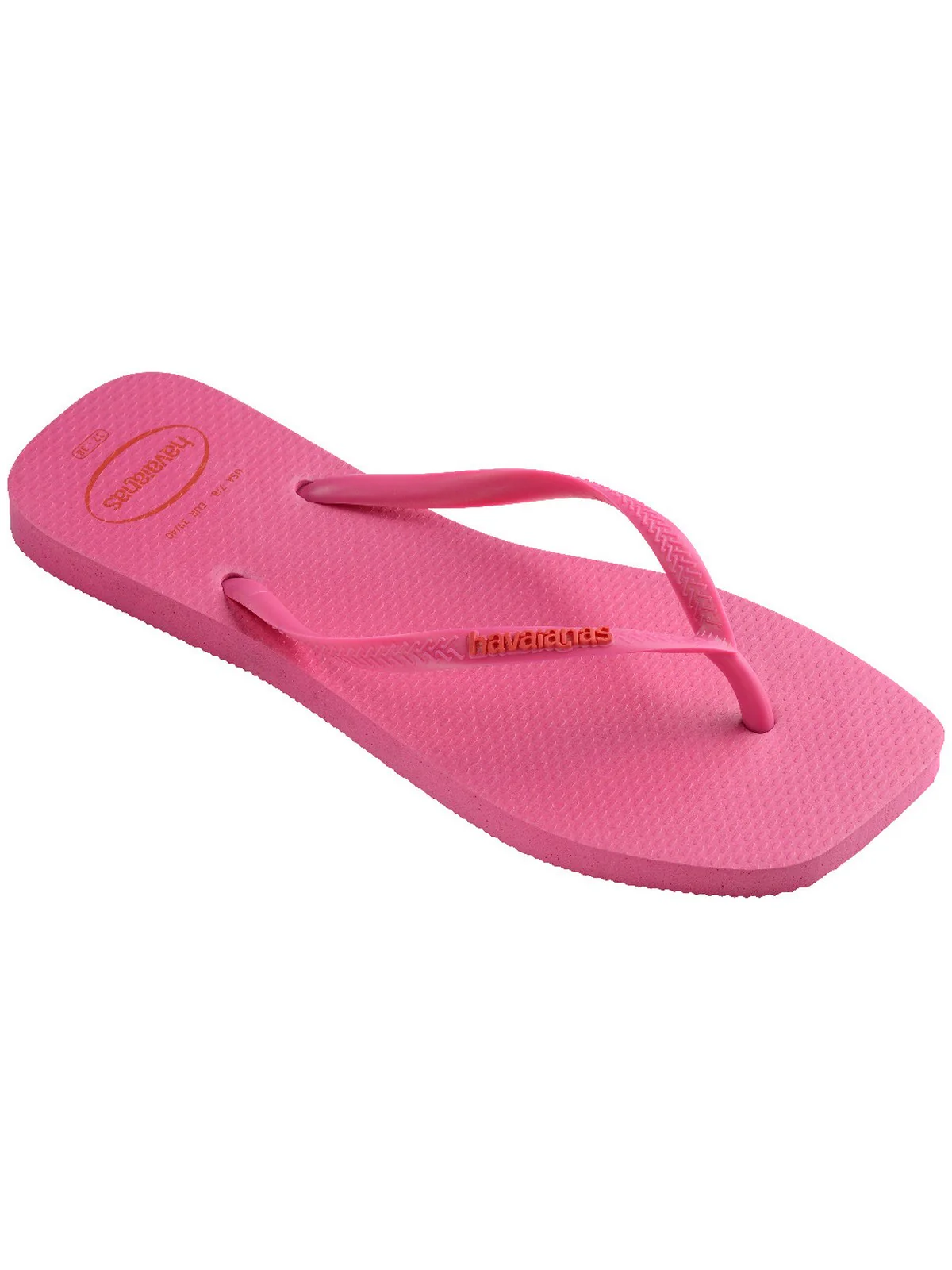 HAVAIANAS Infradito Donna Hav. Slim square logo pop up 4148959.5784 Rosa - Image 4