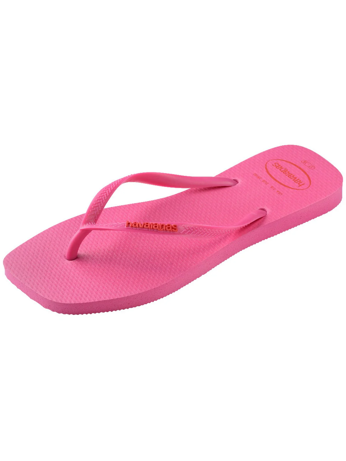HAVAIANAS Infradito Donna Hav. Slim square logo pop up 4148959.5784 Rosa - Image 6