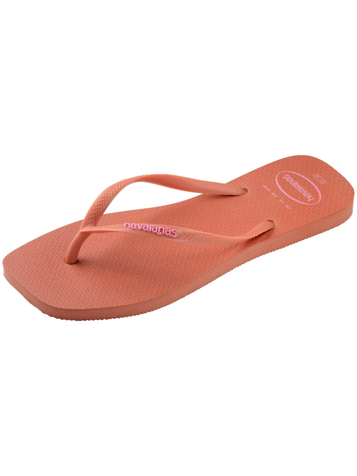 HAVAIANAS Infradito Donna Hav. Slim square logo pop up 4148959.9259 Rosa - Image 2