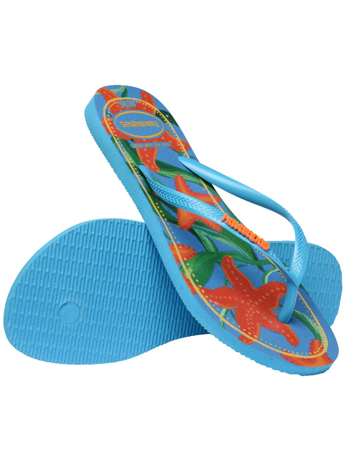 HAVAIANAS Infradito Donna Hav. Slim Tropical 4122111.0212 Turchese - Image 3