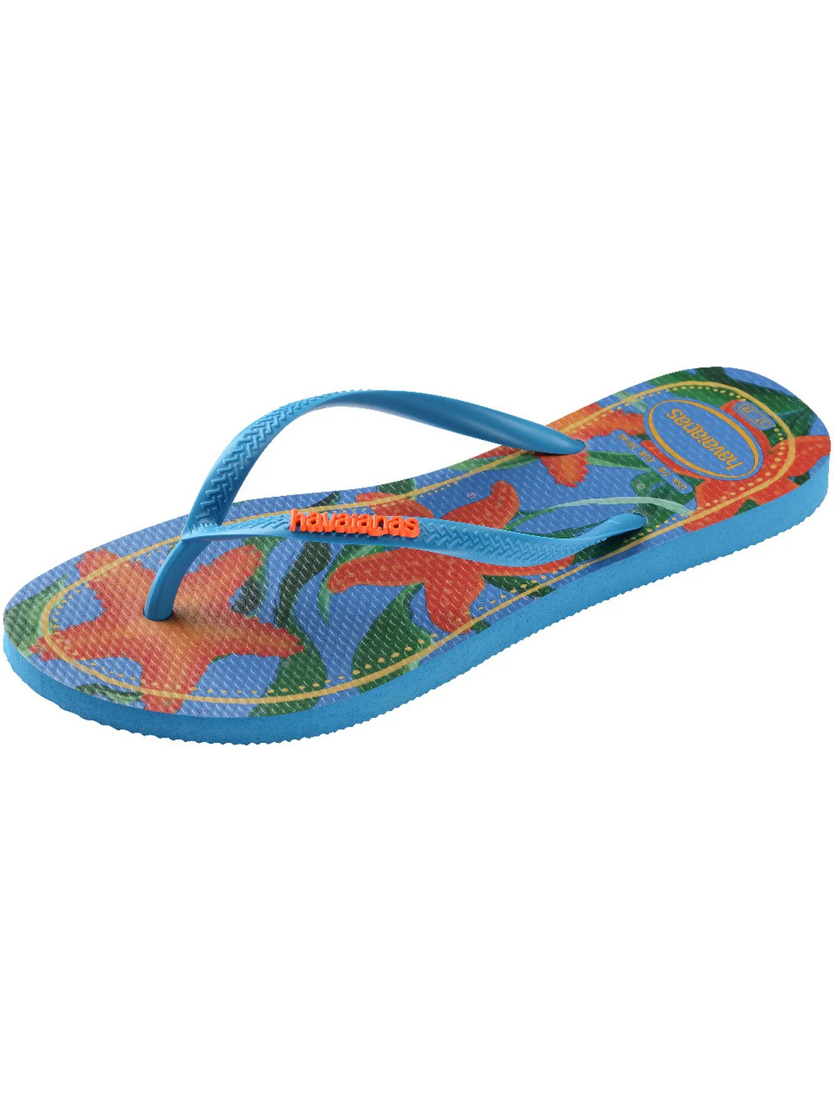 HAVAIANAS Infradito Donna Hav. Slim Tropical 4122111.0212 Turchese - Image 4
