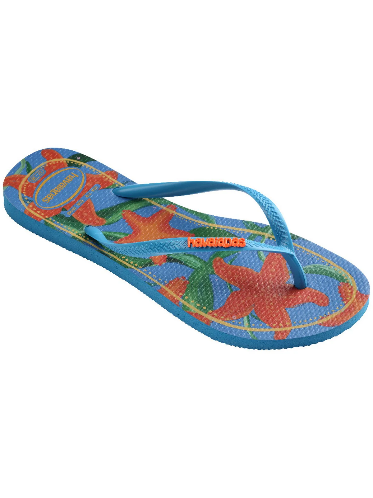HAVAIANAS Infradito Donna Hav. Slim Tropical 4122111.0212 Turchese - Image 5