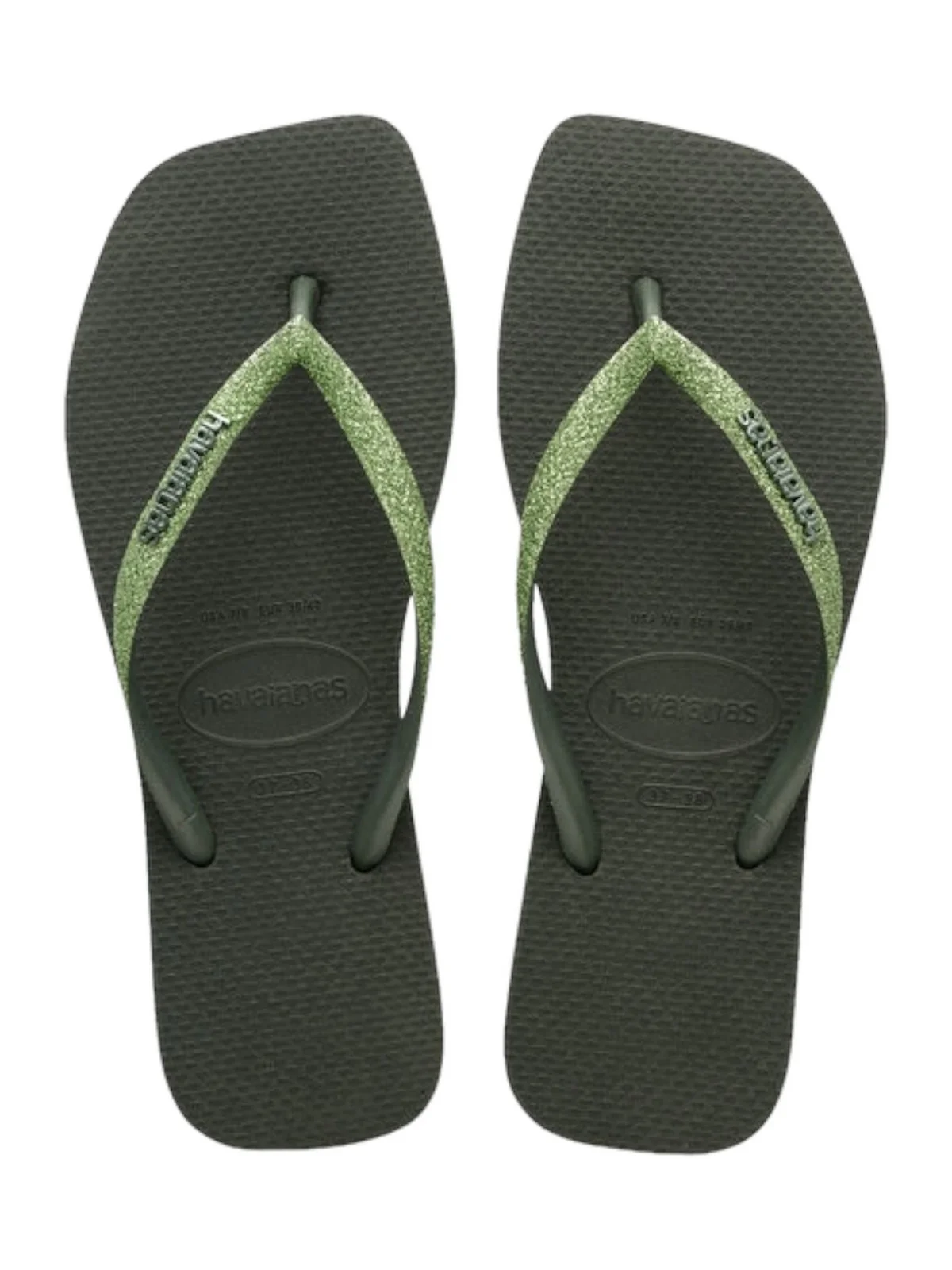 HAVAIANAS Infradito Donna Hav. Square glitter 4148102.4896 Verde - Image 5