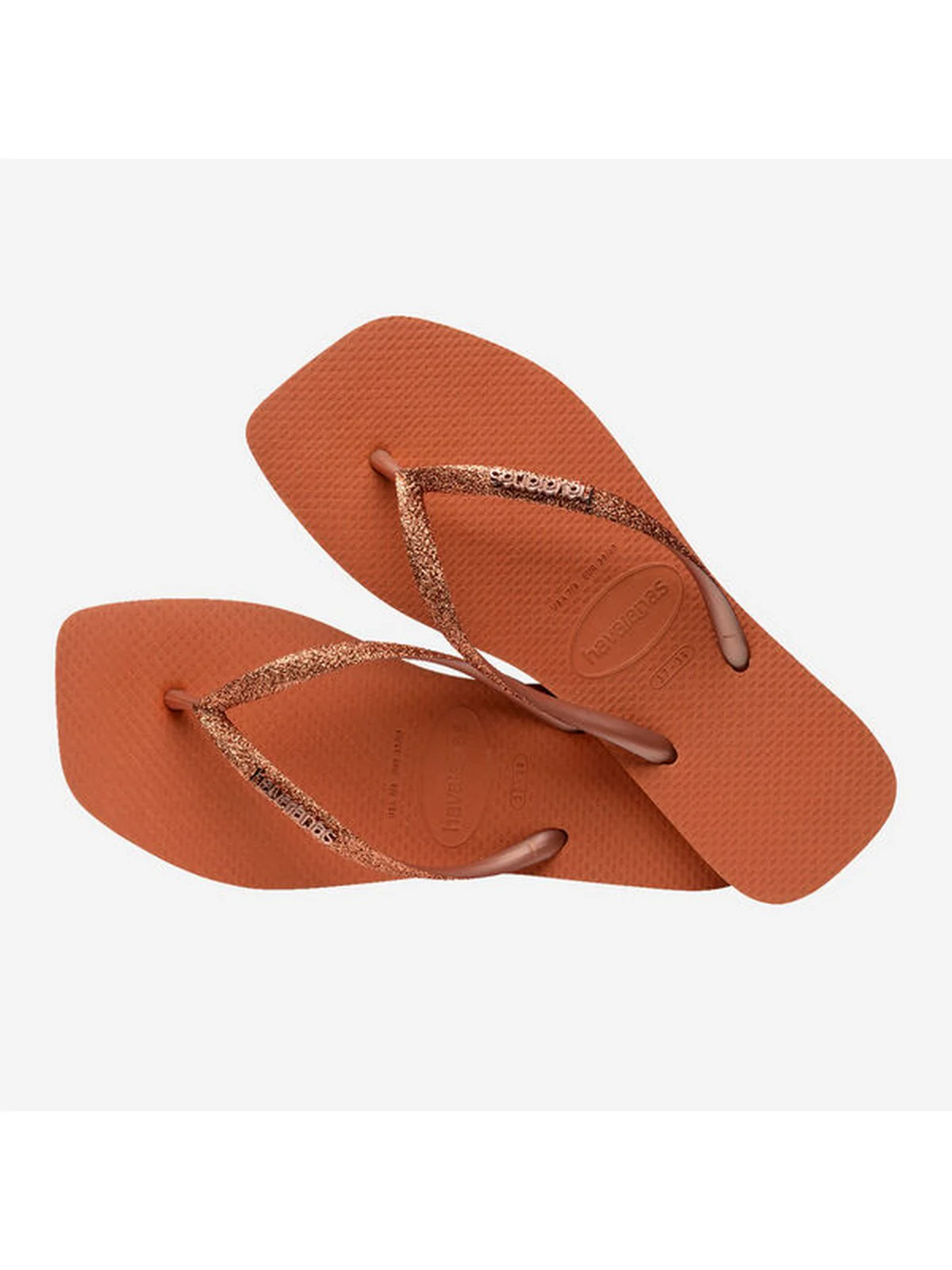 HAVAIANAS Infradito Donna Hav. Square glitter 4148102.4919 Arancione - Image 2