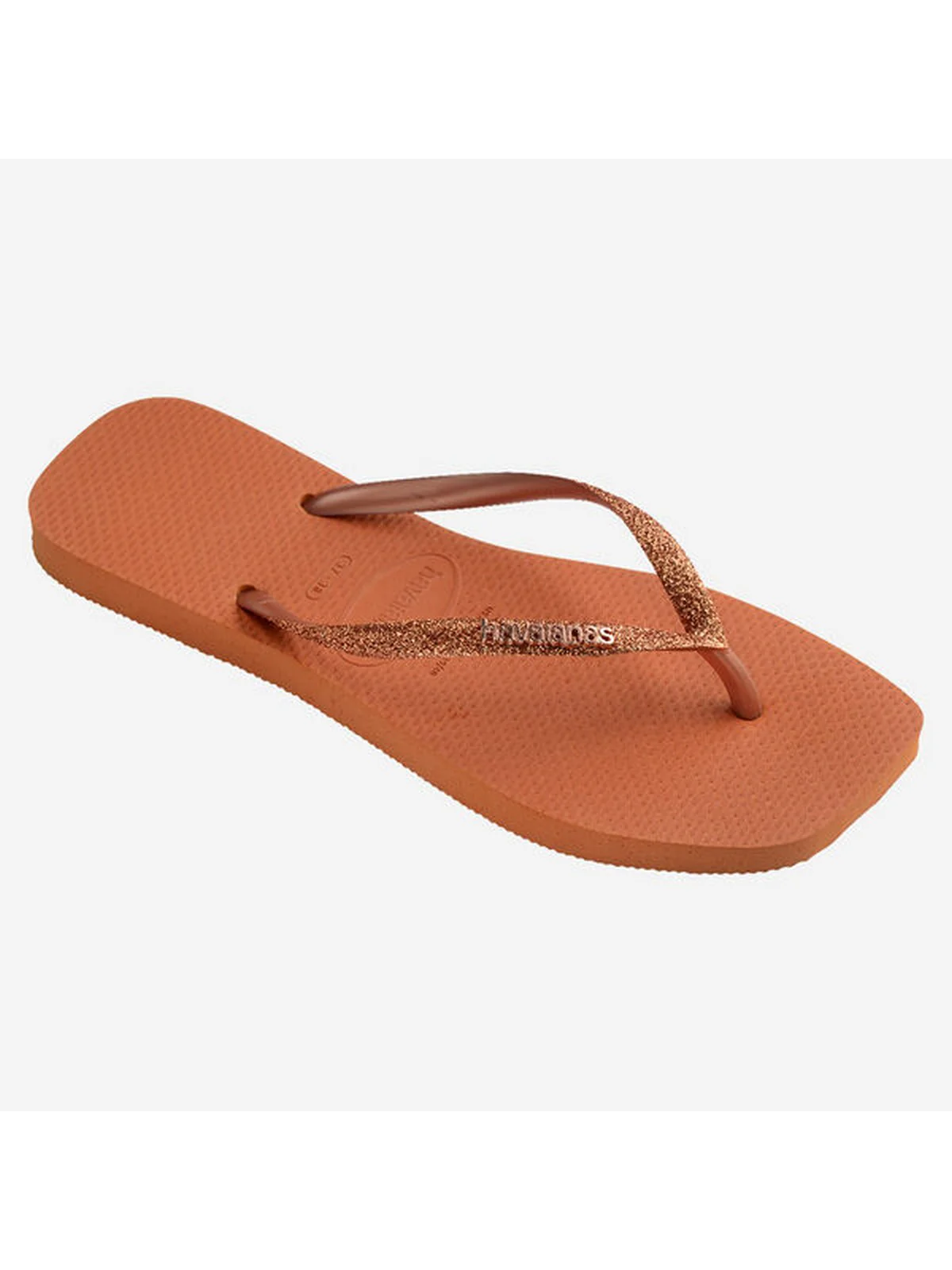 HAVAIANAS Infradito Donna Hav. Square glitter 4148102.4919 Arancione - Image 4