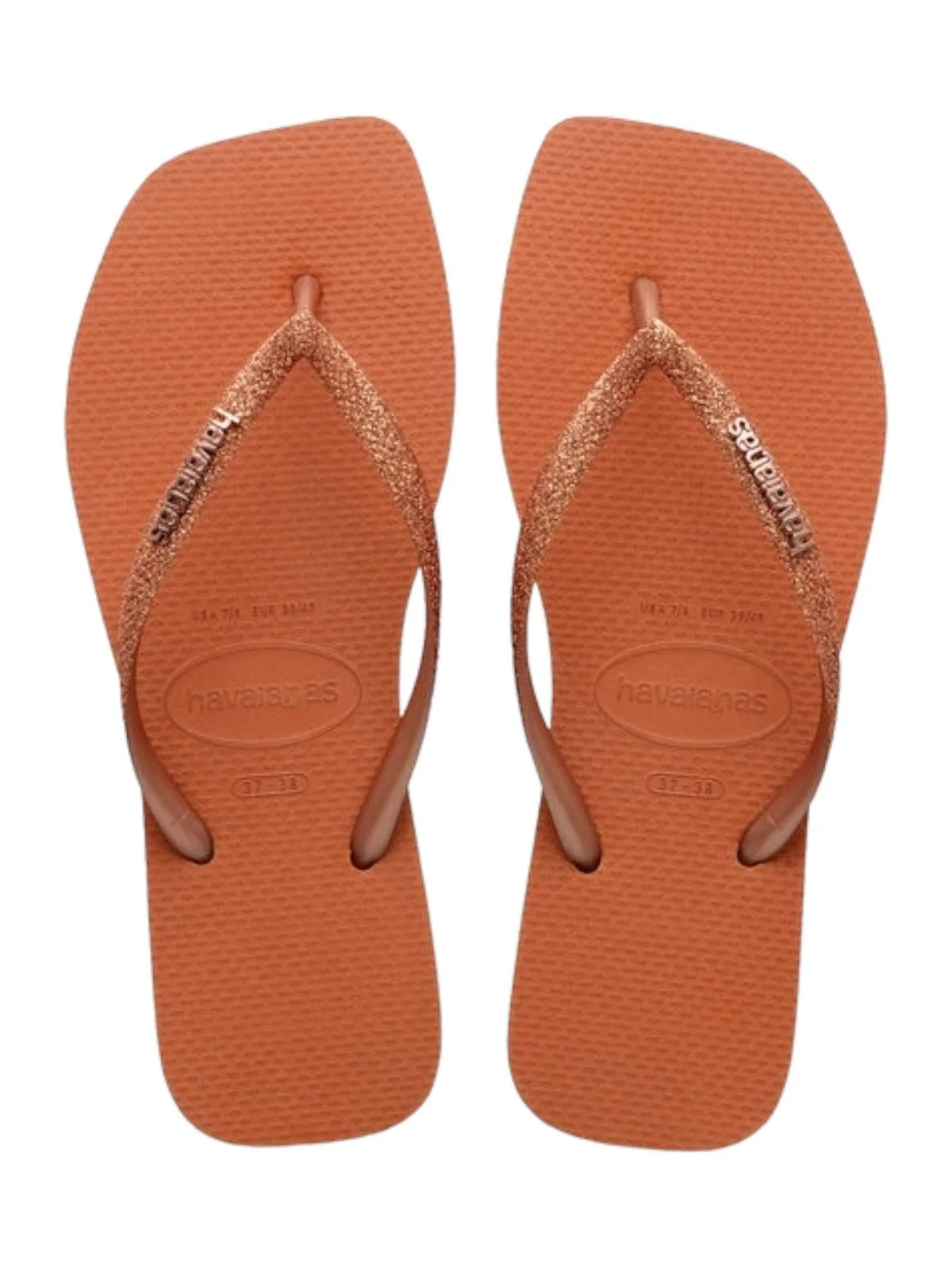 HAVAIANAS Infradito Donna Hav. Square glitter 4148102.4919 Arancione - Image 5