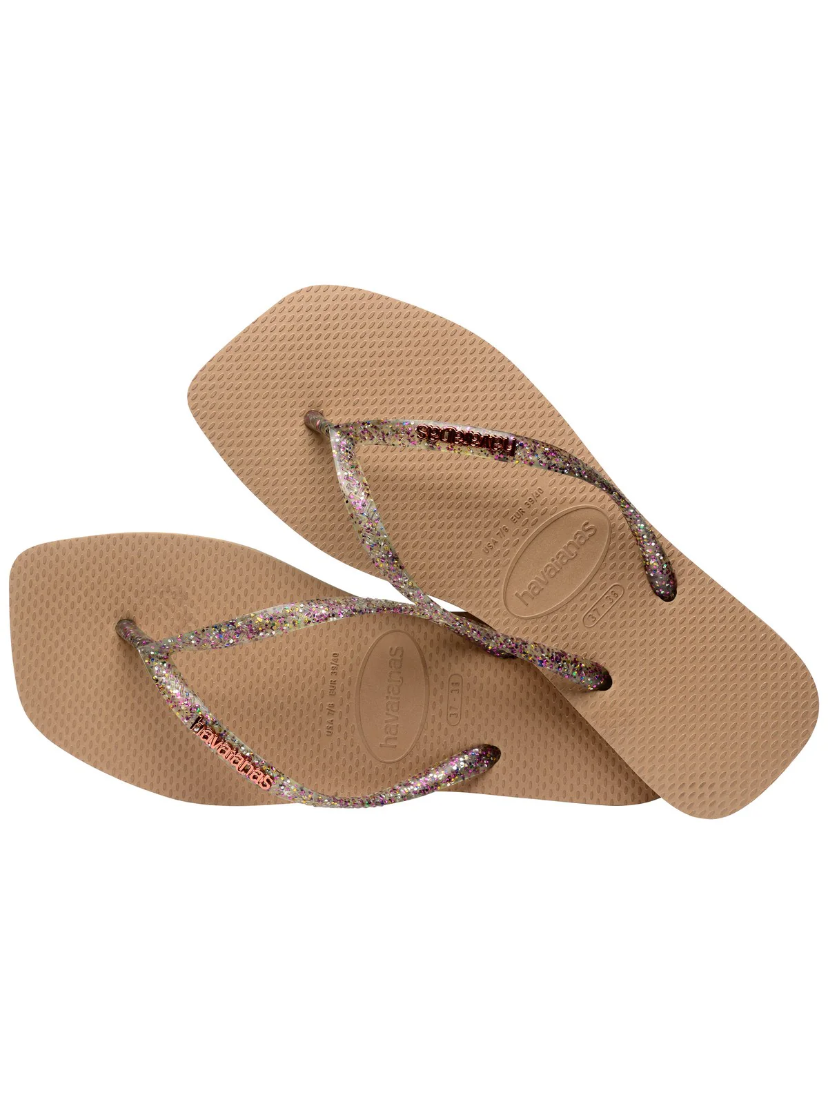 HAVAIANAS Infradito Donna Hav. square logo metallic 4148257.3581 Rosa - Image 5