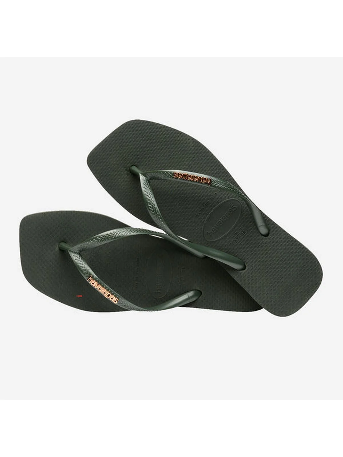 HAVAIANAS Infradito Donna Hav. square logo metallic 4148257.4896 Verde - Image 2