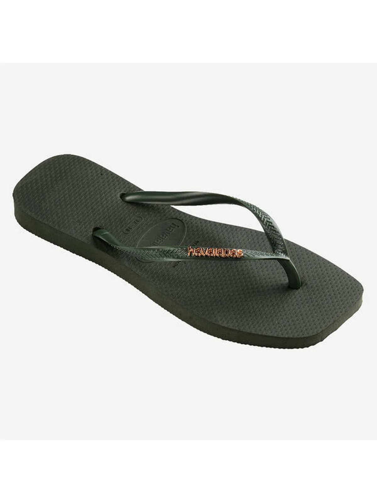 HAVAIANAS Infradito Donna Hav. square logo metallic 4148257.4896 Verde - Image 4