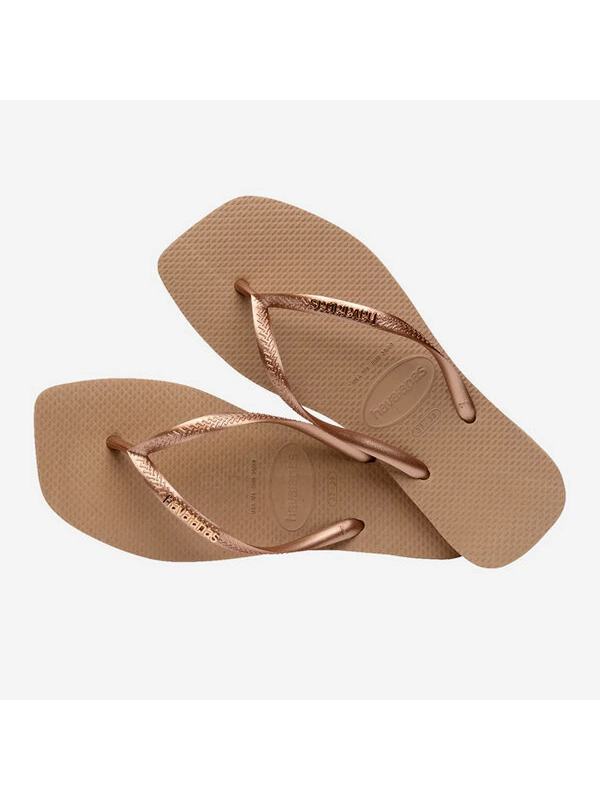 HAVAIANAS Infradito Donna Hav. square logo metallic 4148257.5282 Rosa - Image 2