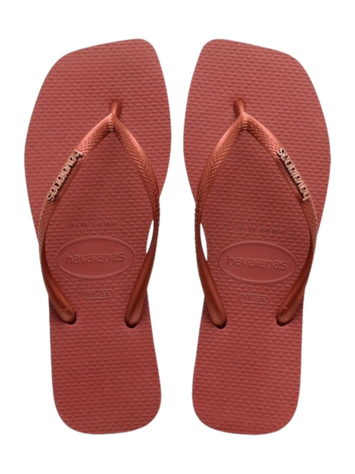 HAVAIANAS Infradito Donna Hav. square logo metallic 4148257.5416 Rosso