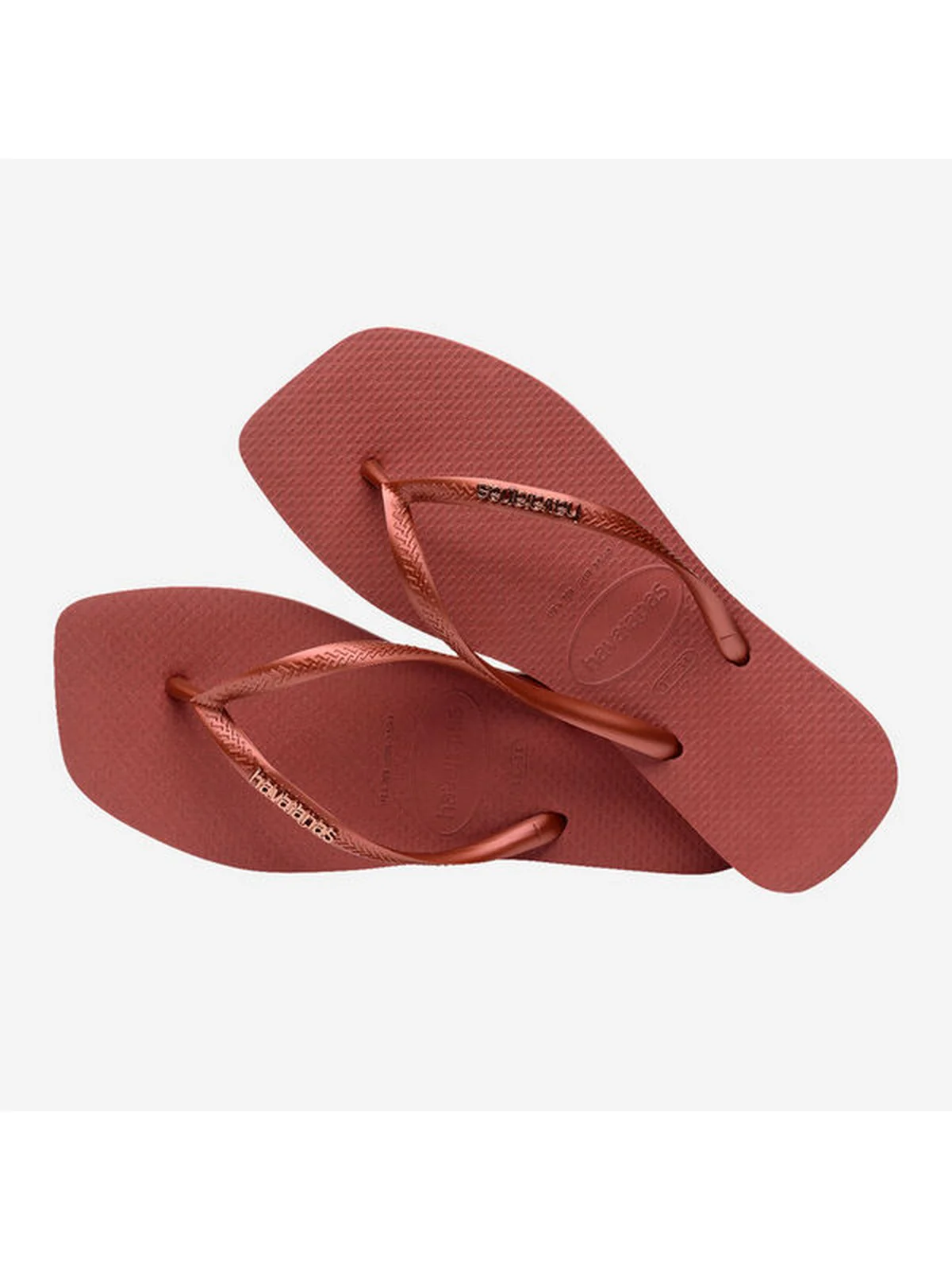 HAVAIANAS Infradito Donna Hav. square logo metallic 4148257.5416 Rosso - Image 2