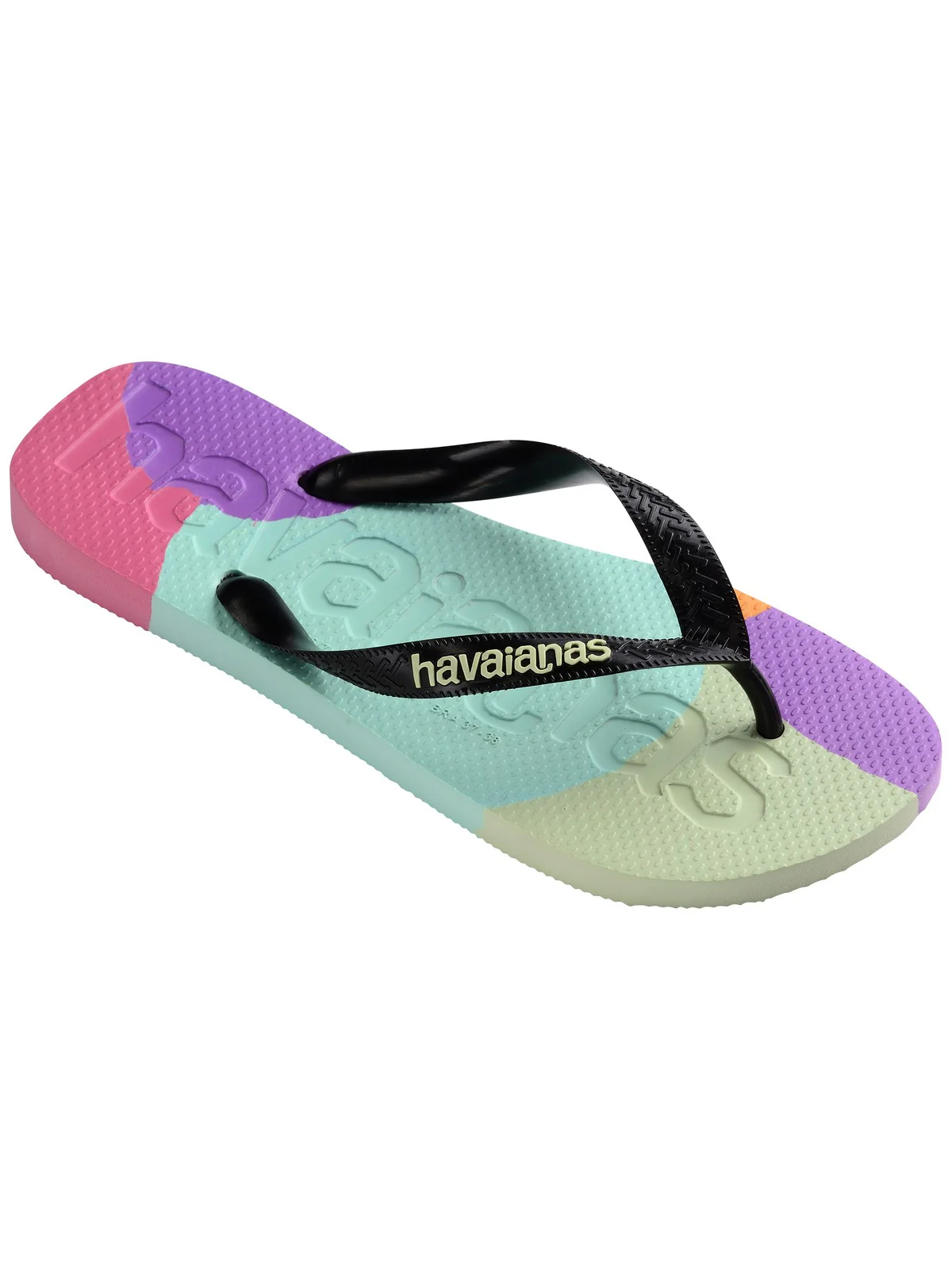 HAVAIANAS Infradito Donna Hav. Top logomania colors II 4147526.0090 Nero - Image 2