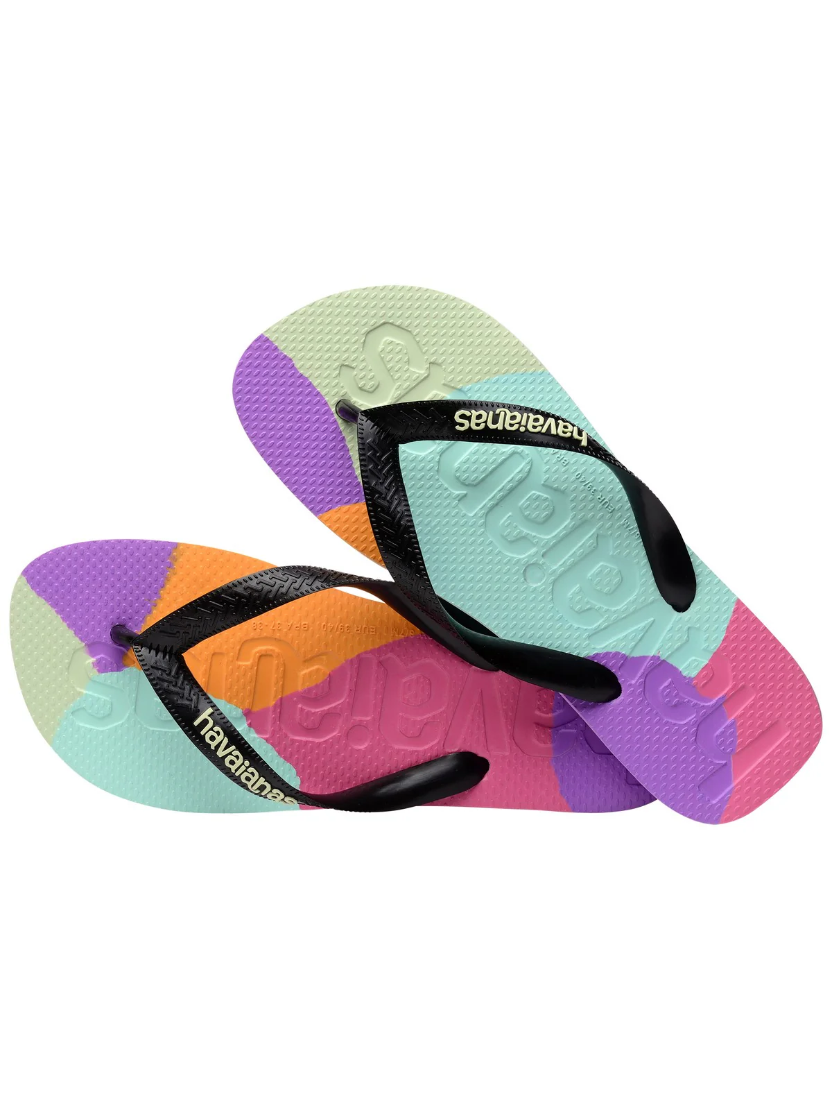 HAVAIANAS Infradito Donna Hav. Top logomania colors II 4147526.0090 Nero - Image 4