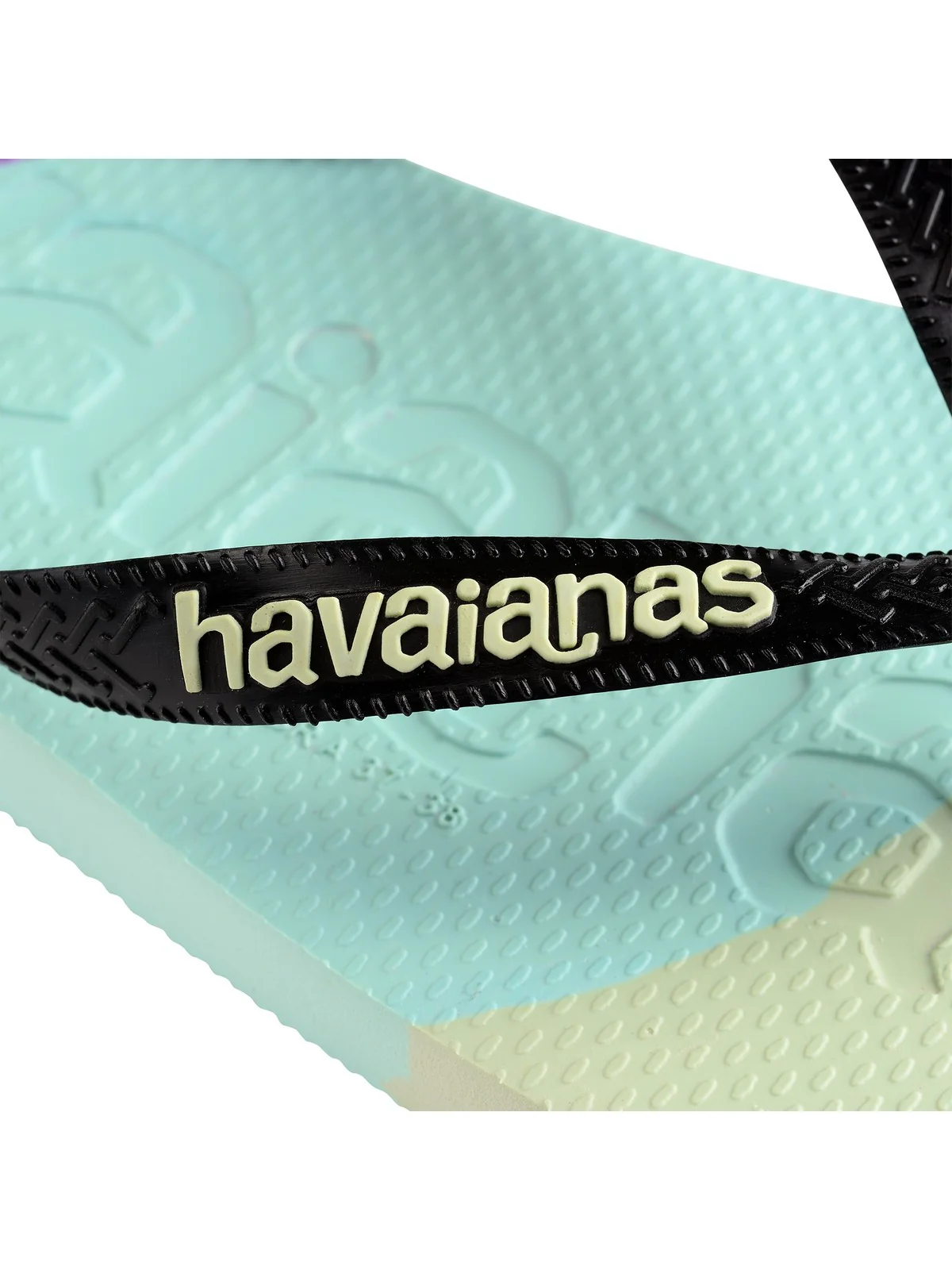HAVAIANAS Infradito Donna Hav. Top logomania colors II 4147526.0090 Nero - Image 5