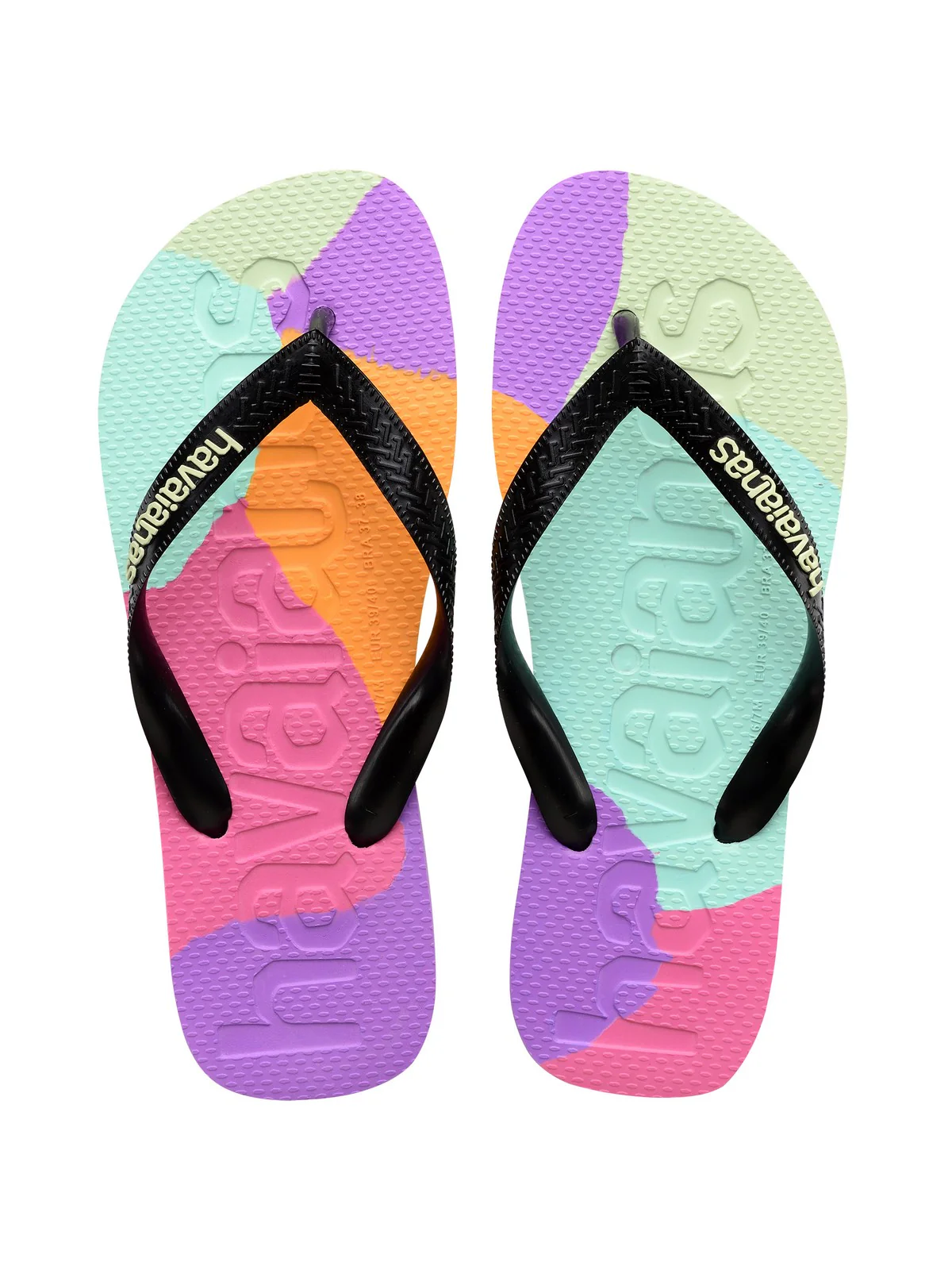 HAVAIANAS Infradito Donna Hav. Top logomania colors II 4147526.0090 Nero - Image 7
