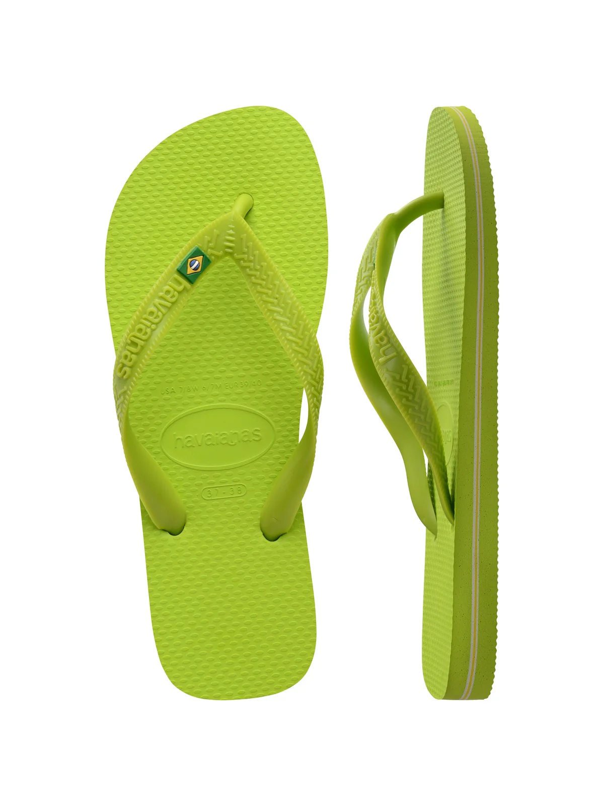 HAVAIANAS Infradito Unisex adulto Hav. Brasil 4000032.7344 Verde - Image 3